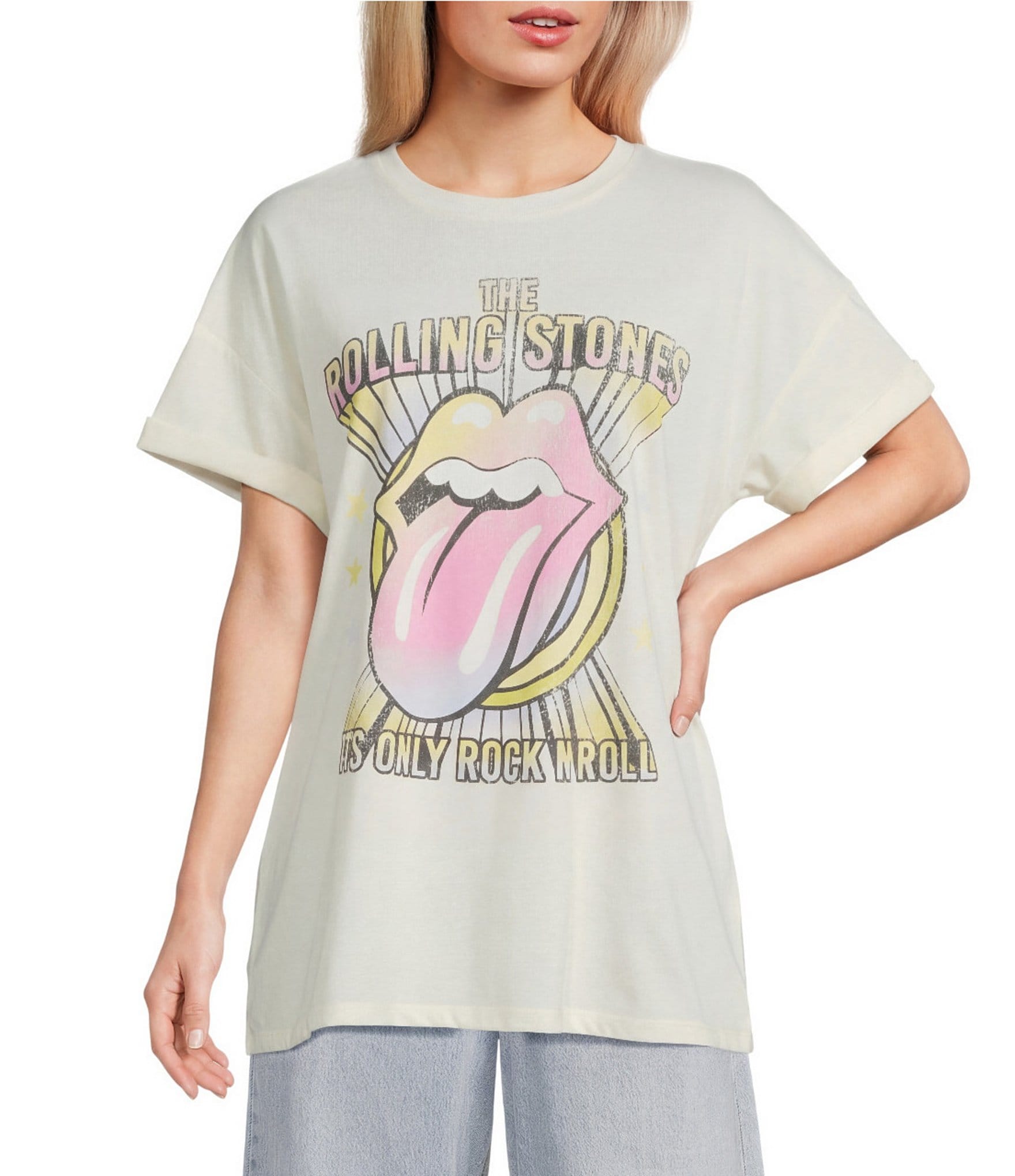 GB Rainbow Rolling Stones Graphic T-Shirt