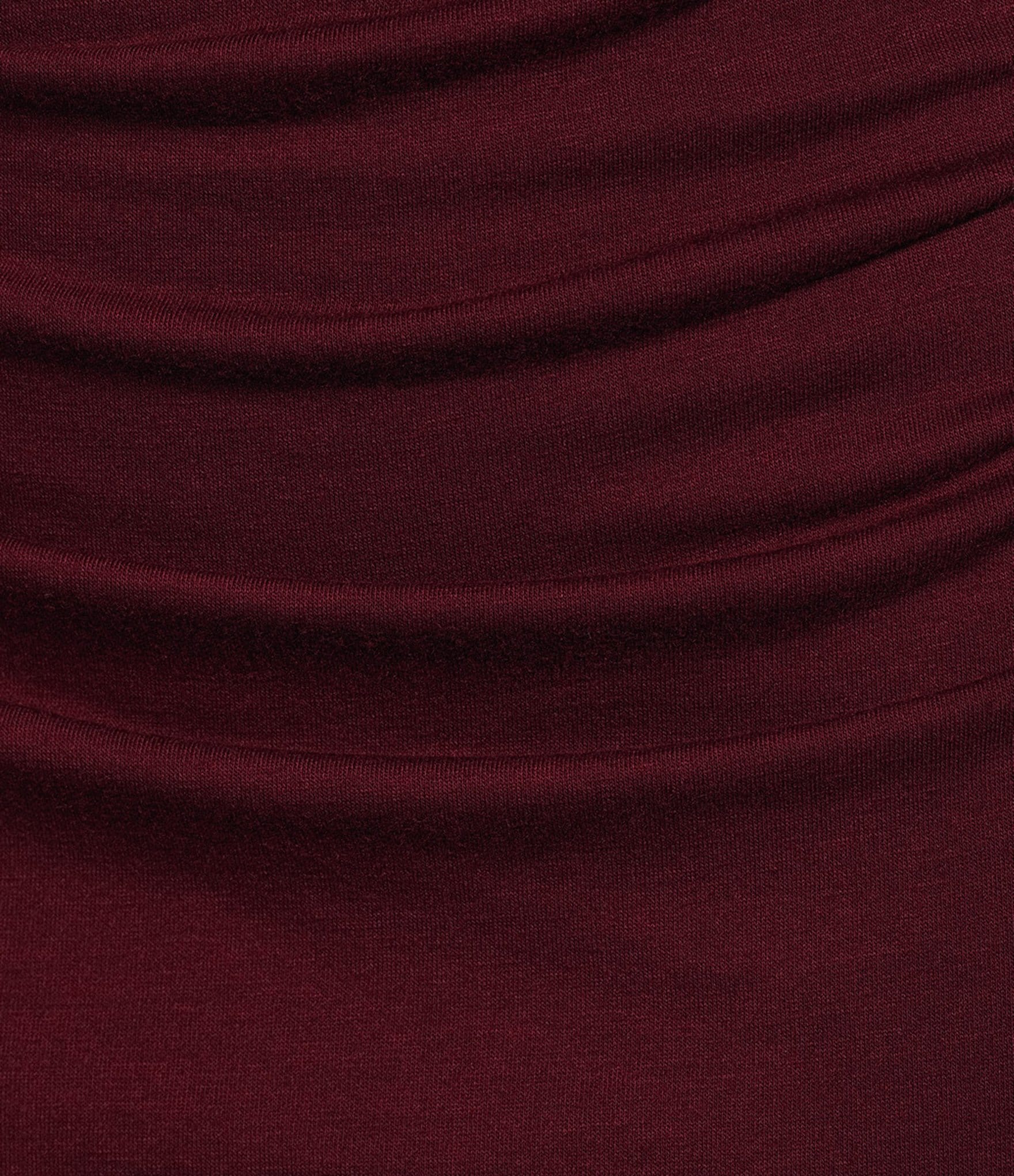 GB Ruched Side High Neck Mini Dress