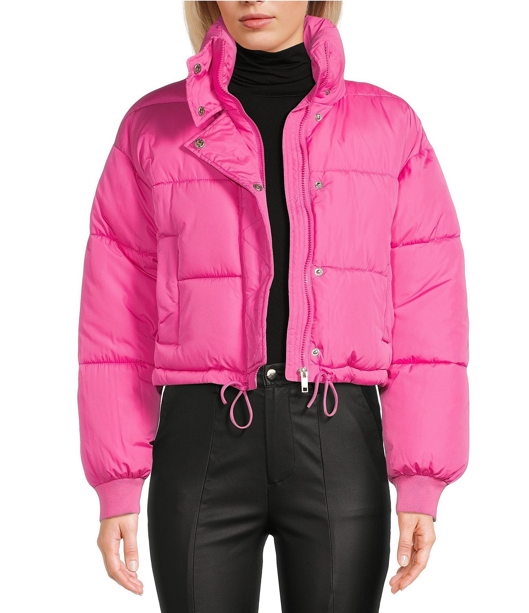 GB Signature Cropped Puffer Jacket