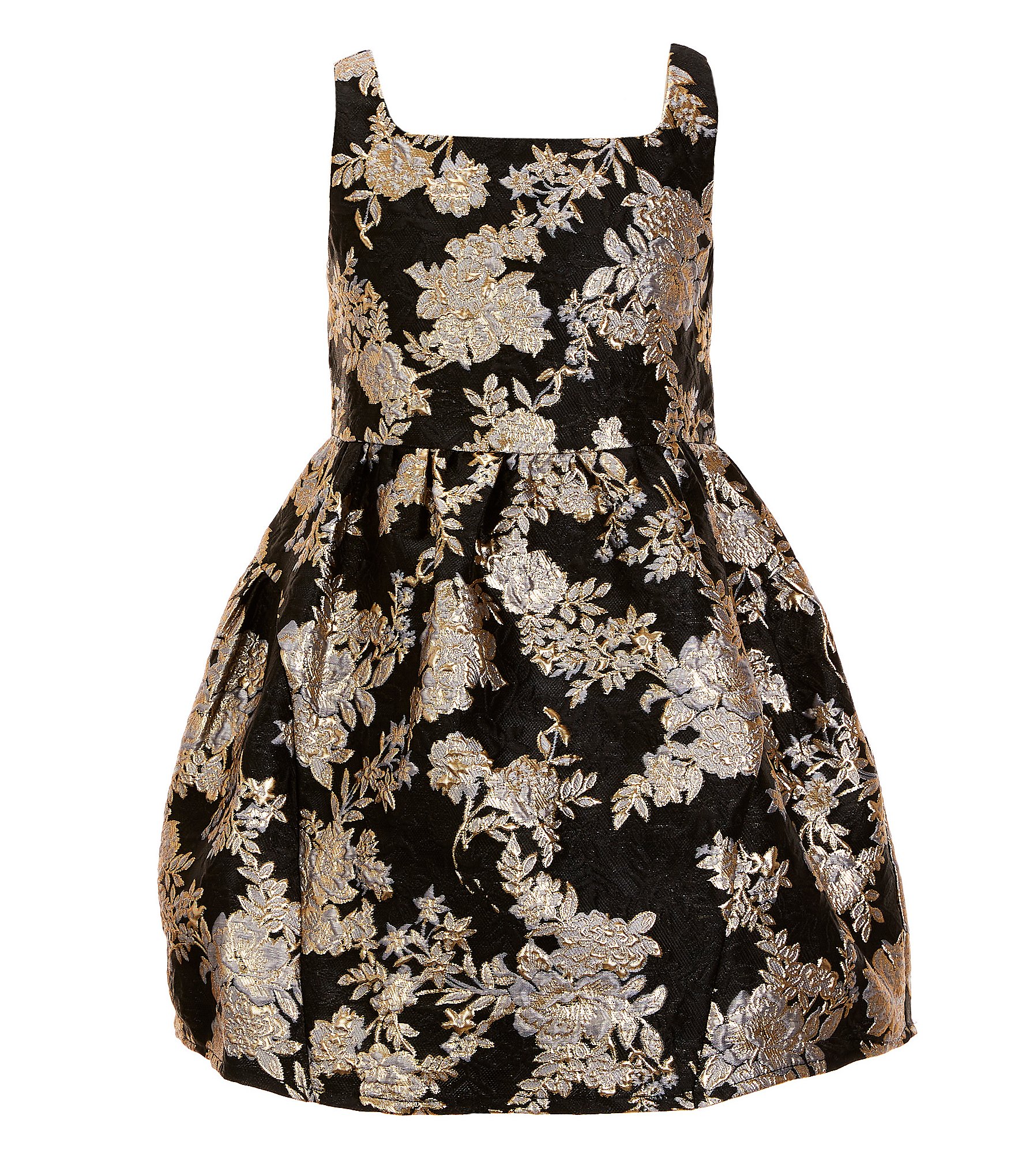 GB Social Little Girls 2T-6X Floral Jacquard Dress | Dillard's