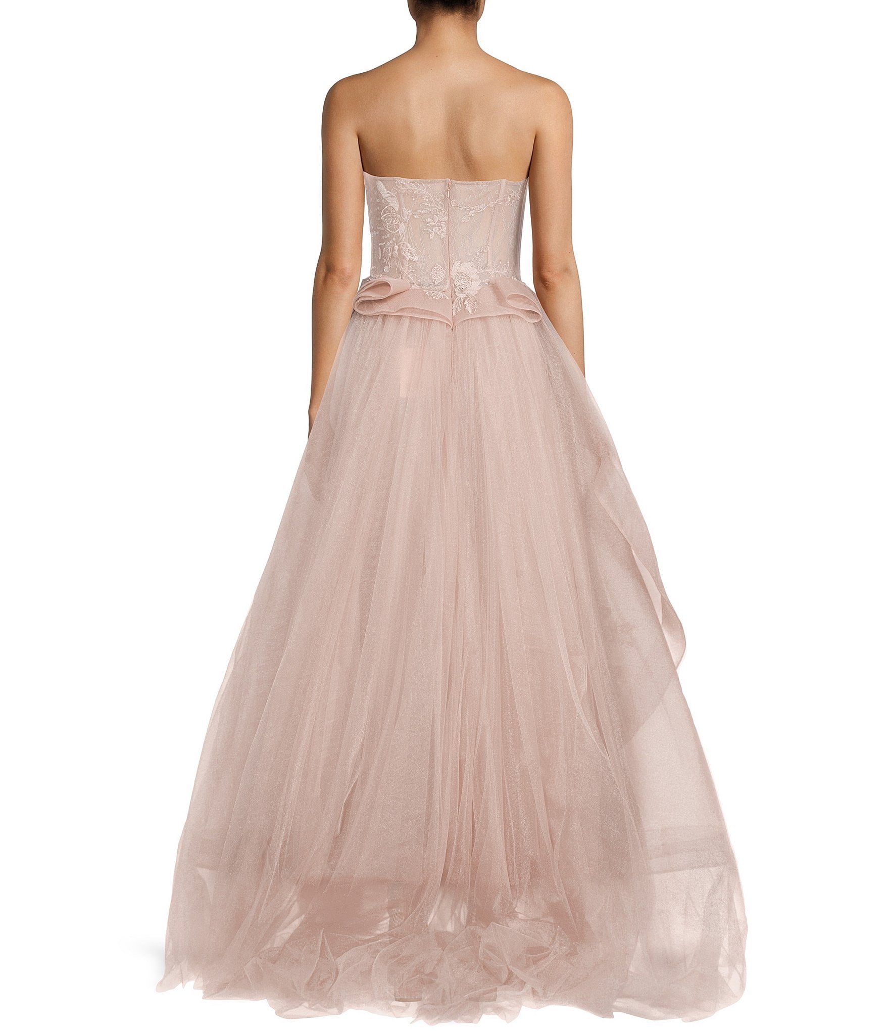 GB Social Strapless Tulle Ball Gown