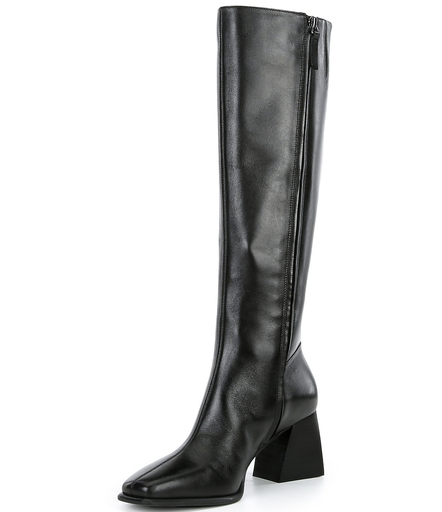 GB Sole-Sister Leather Block Heel Tall Boots