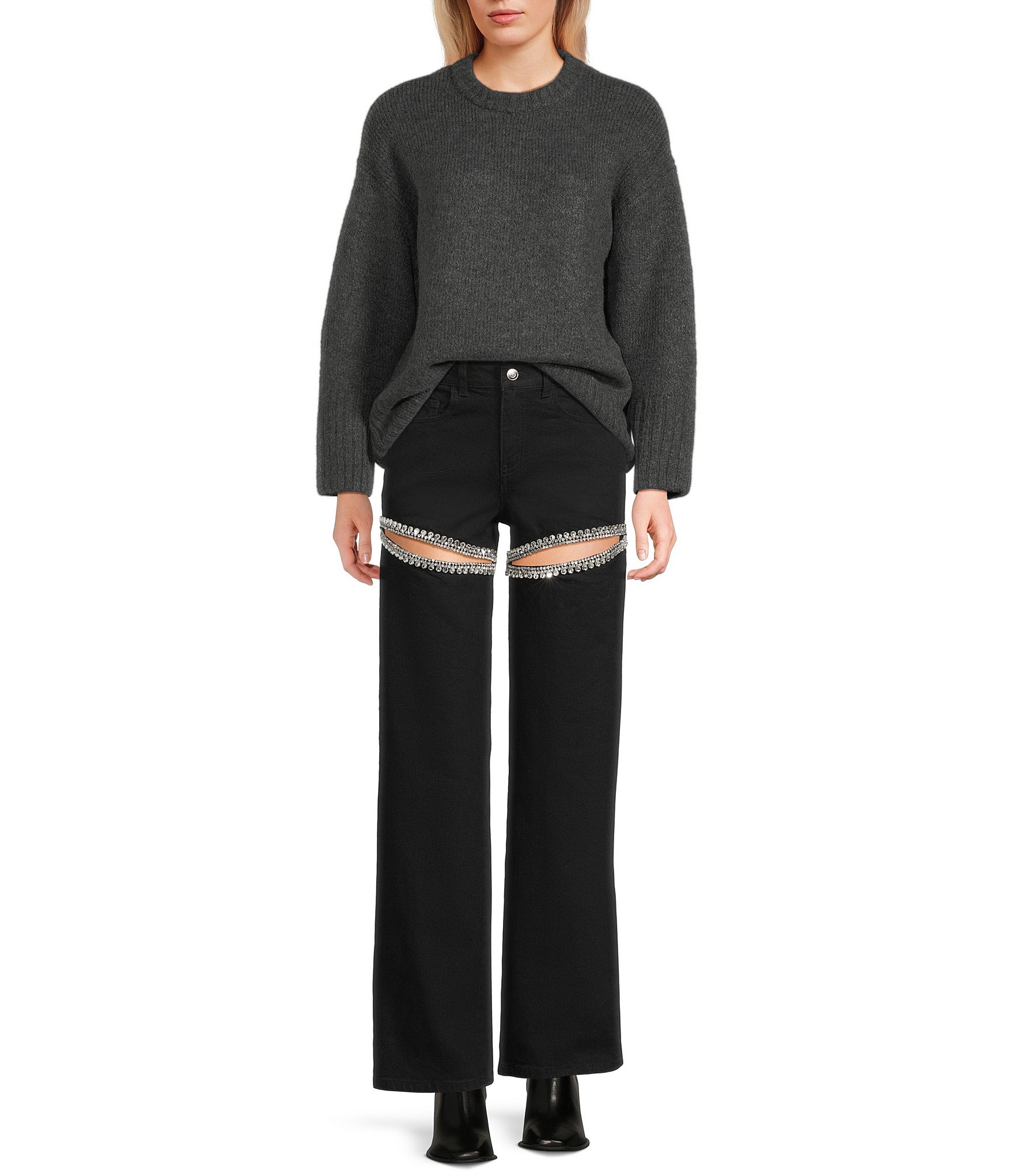 GB Solid Oversized Sweater