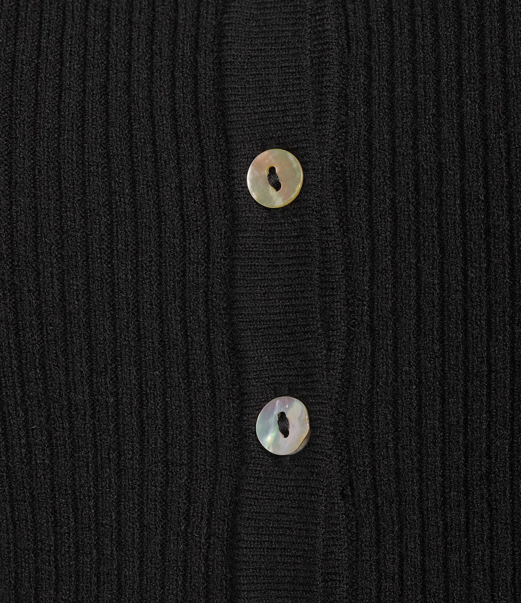 GB Solid Split Rib Crew Neck Short Sleeve Button Front Sweater Cardigan