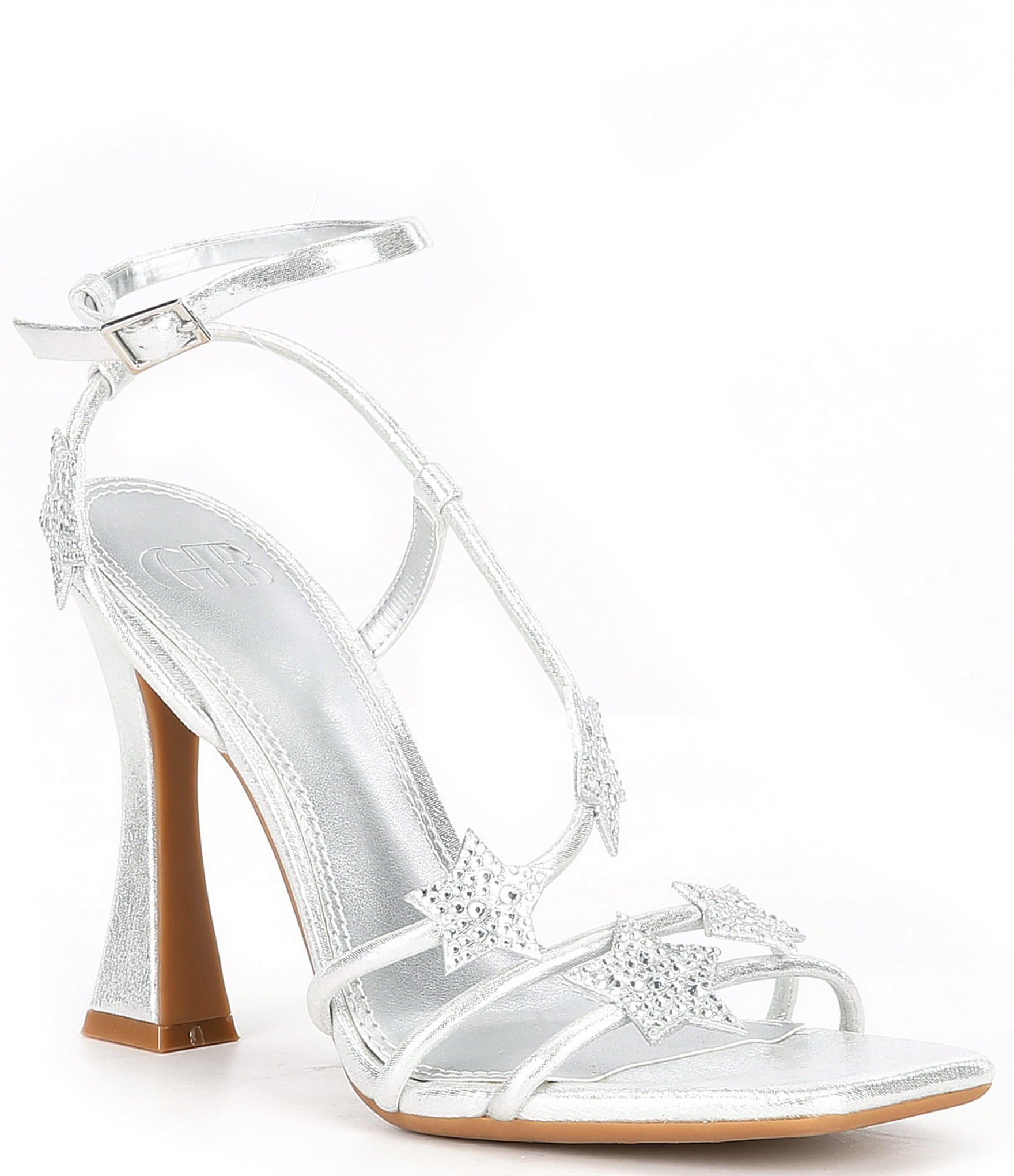 Nina Roisin Silver Dress Heel Sandals Sparkle Bride Shoes Size 8.5 in 2023  | Silver dress heels, Homecoming shoes, Dress and heels