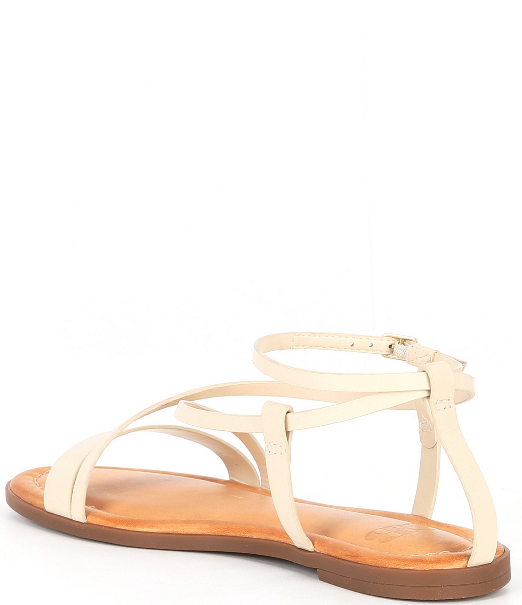 GB Sun-Rise Leather Strappy Flat Sandals