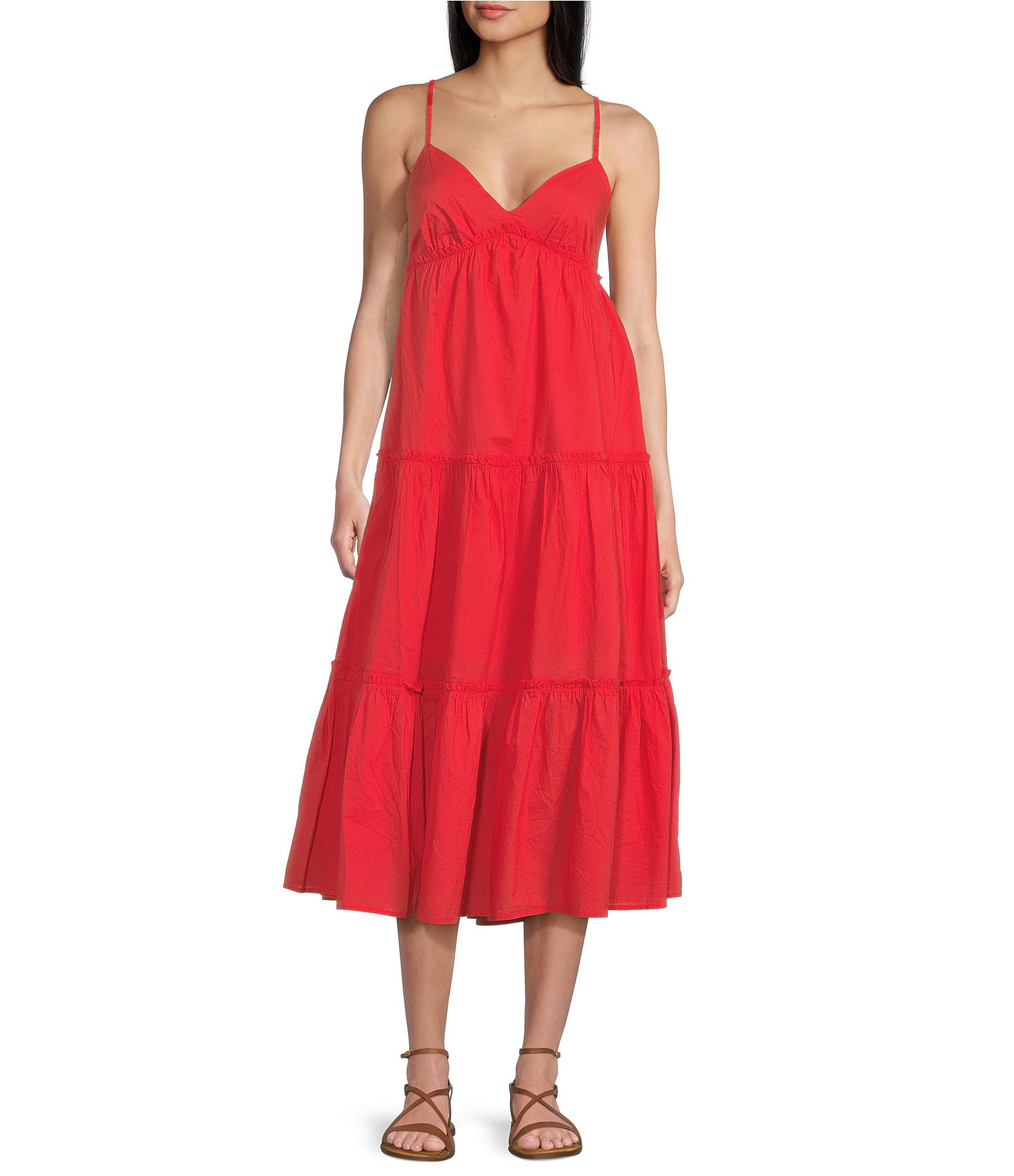 GB Tiered Maxi Dress | Dillard's