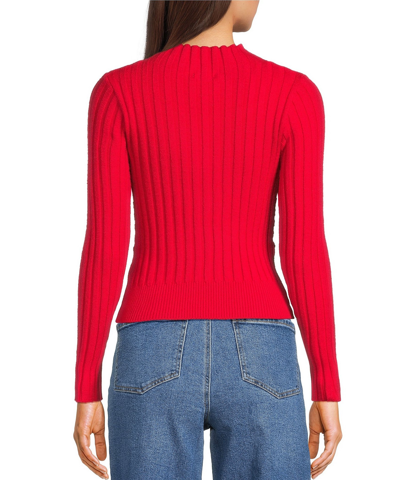 GB Twist Front Ribbed Sweater