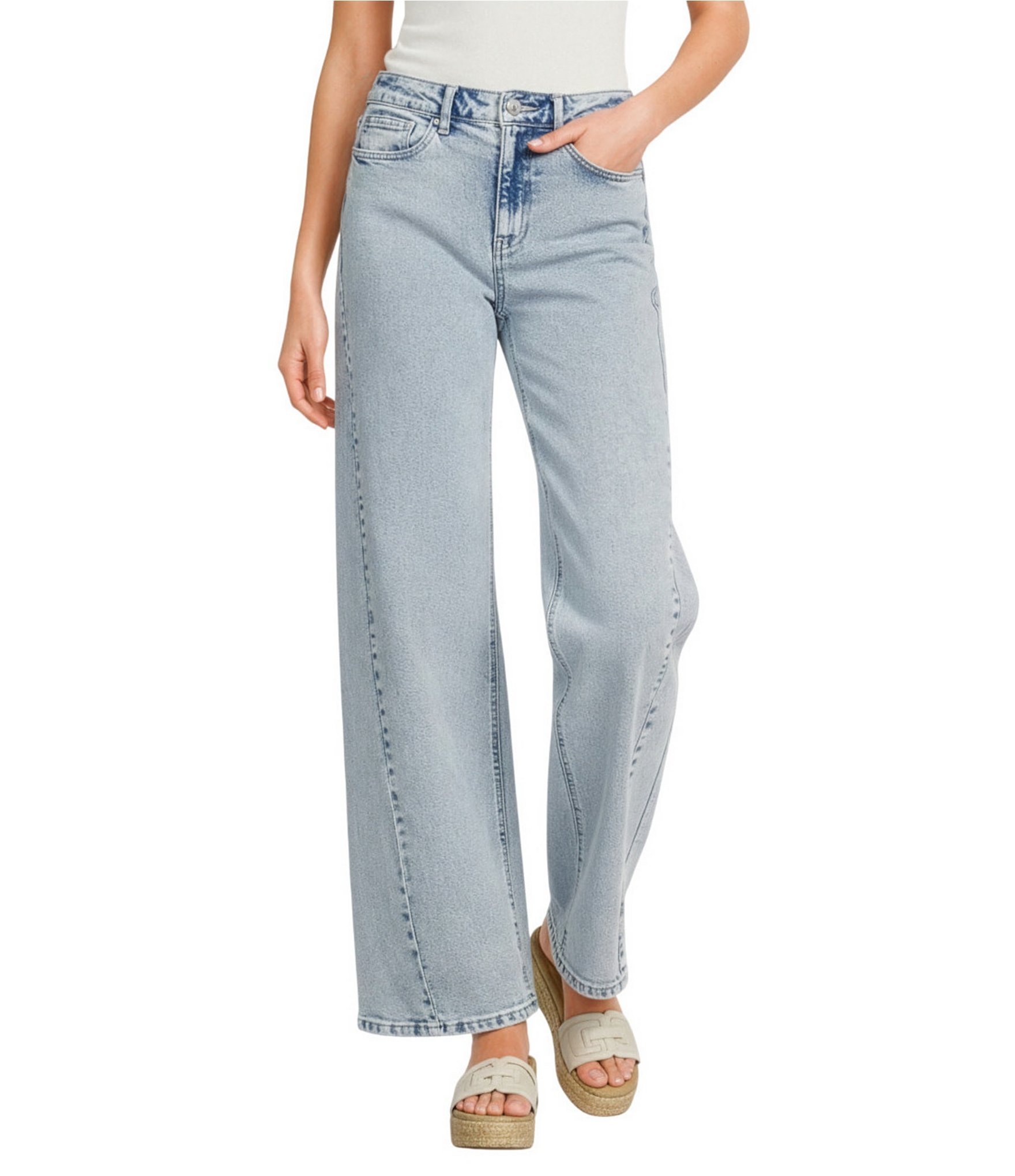 GB Wide Leg Denim Pants