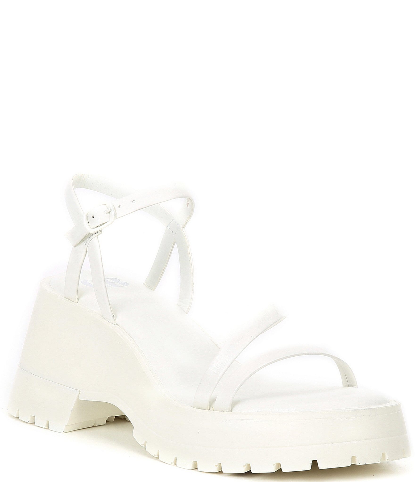 GB Wild-Child Leather Platform Sandals | Dillard's