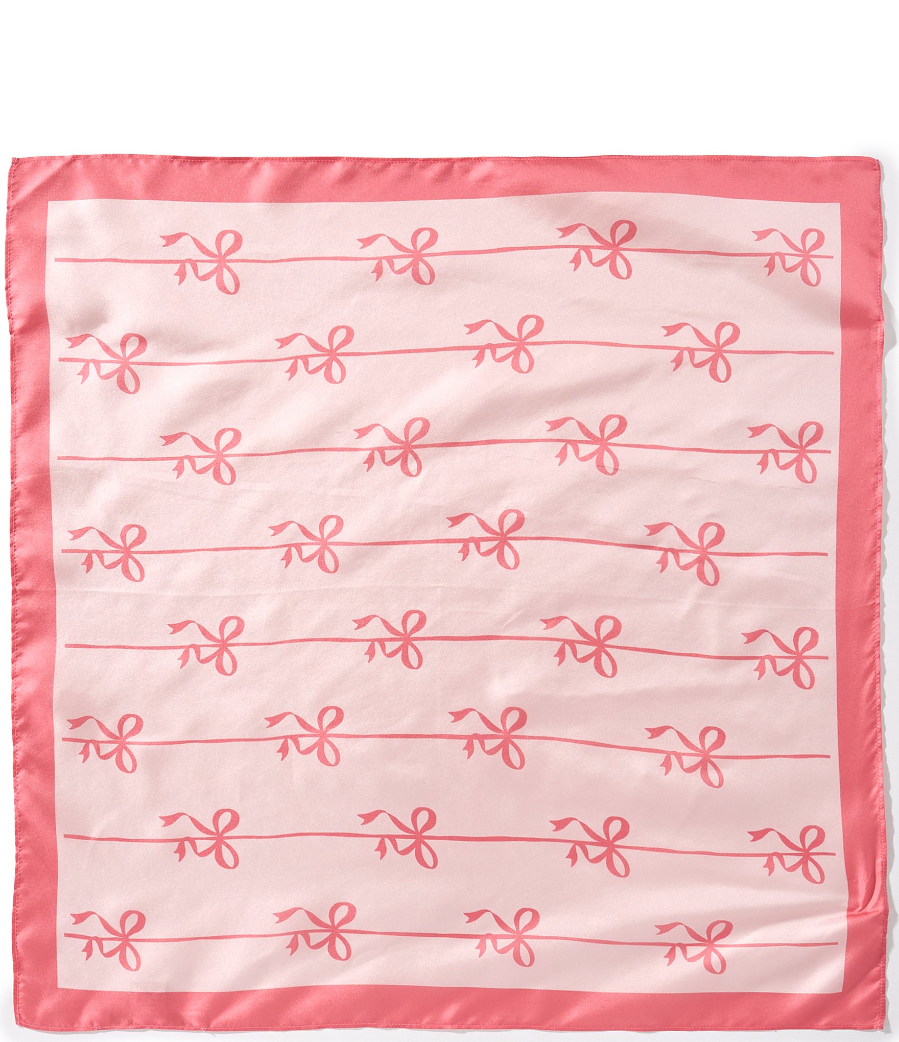 Gemma Layne Bow Silk Square Scarf