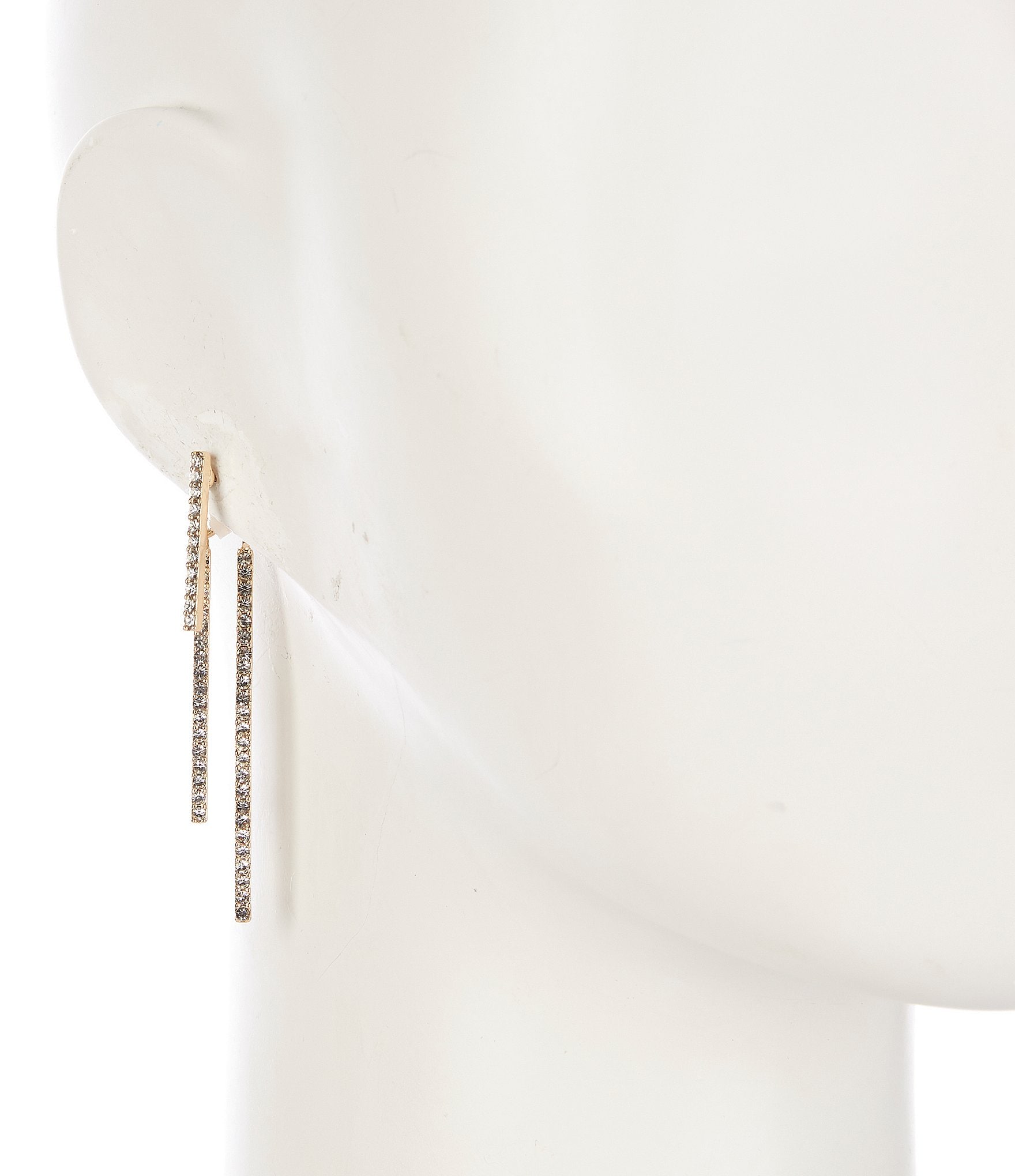 Gemma Layne Crystal Pave Double Stick Front Back Earrings