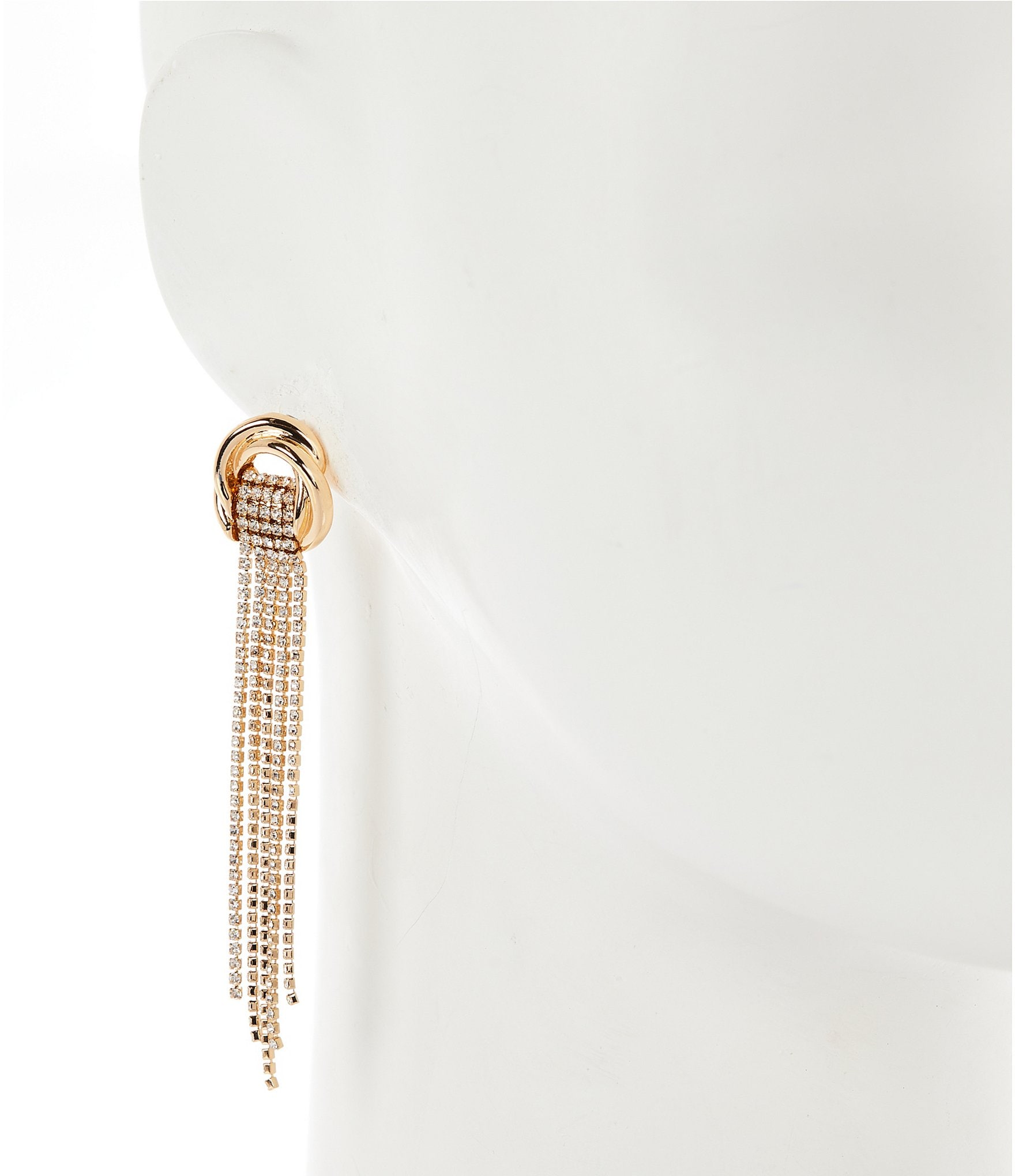Gemma Layne Knot Earring with Stone Tassel Earrings
