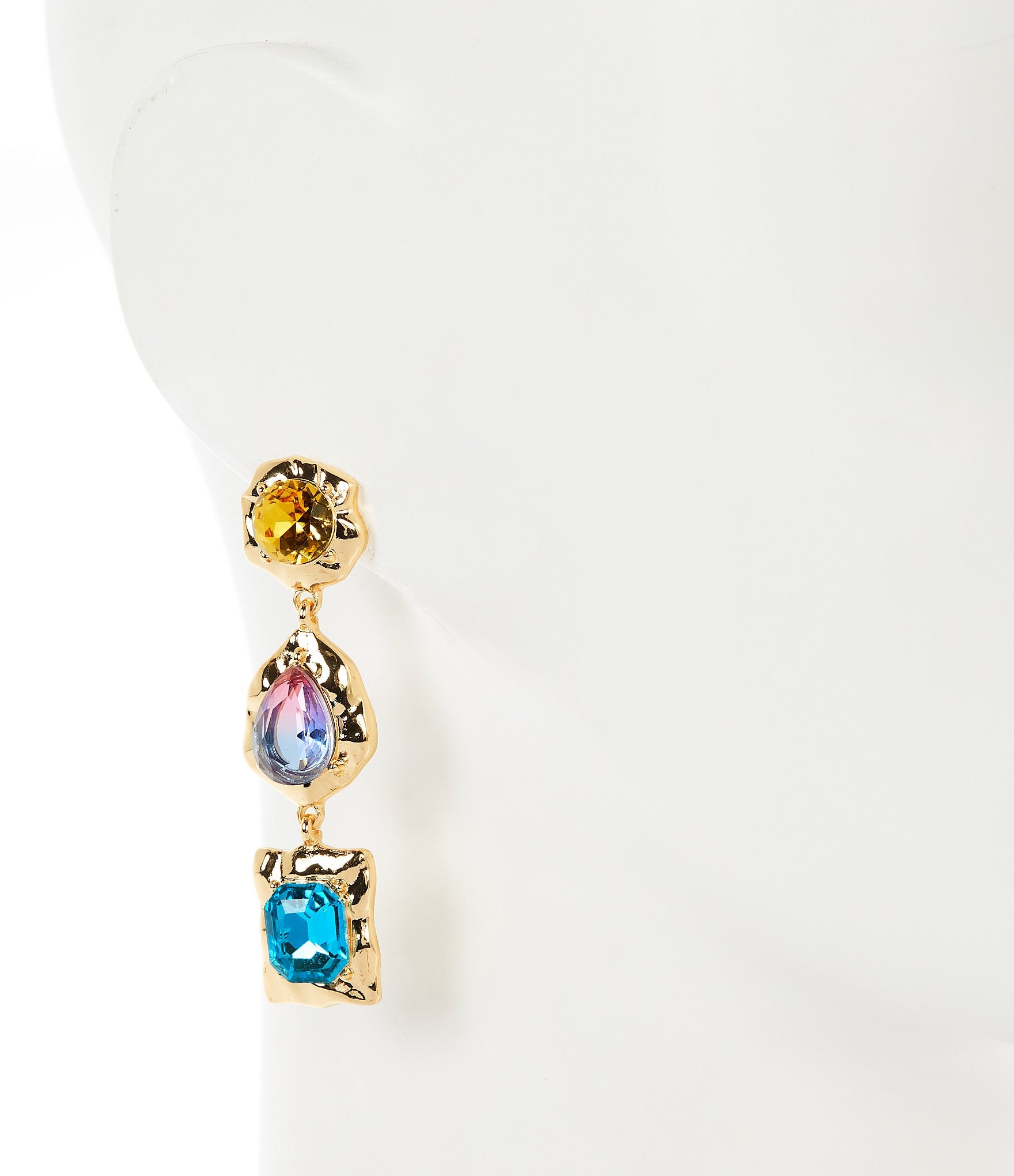 Gemma Layne Mismatch Stone Drop Earrings