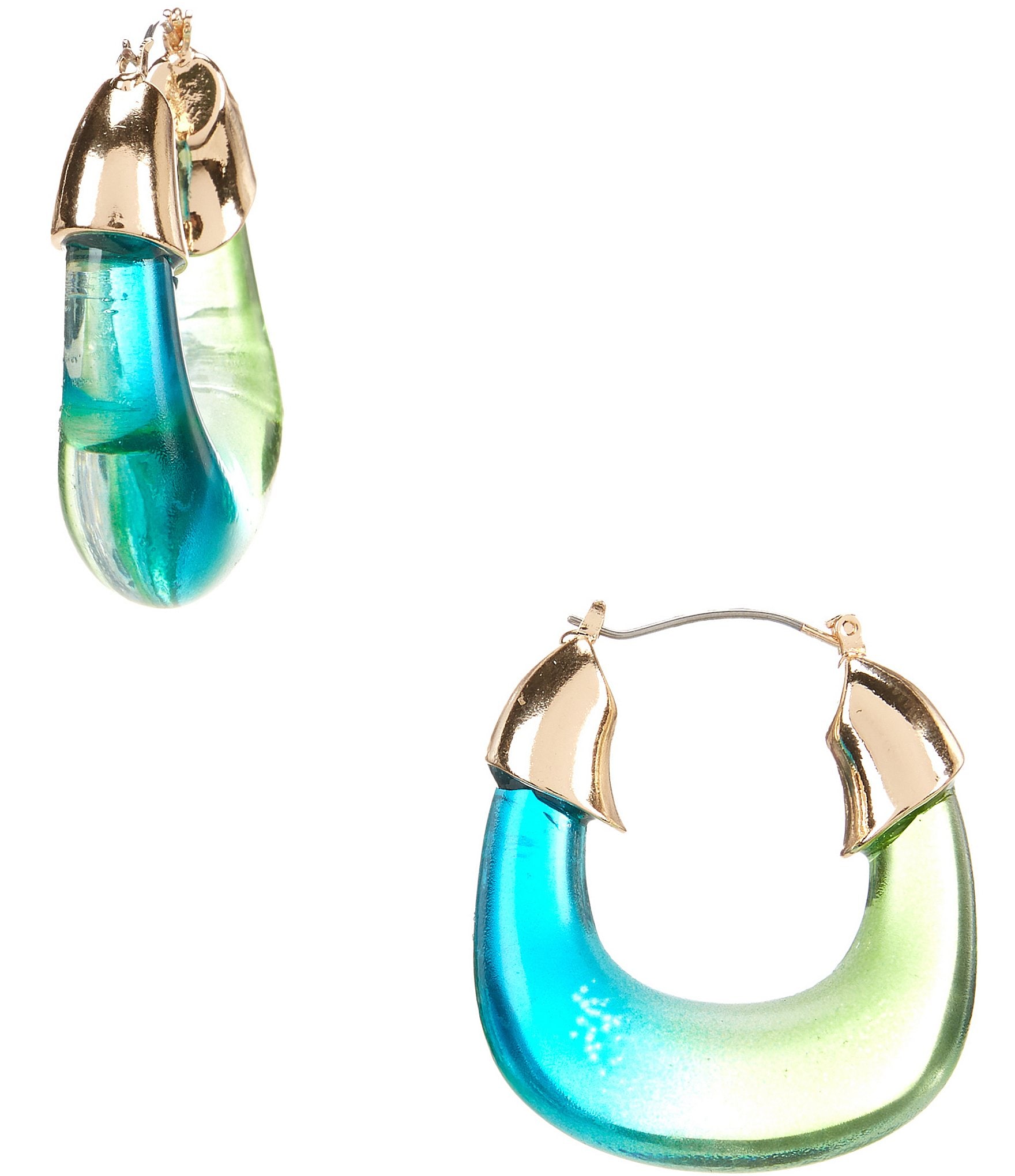 Gemma Layne Ombre Resin Hoop Earrings