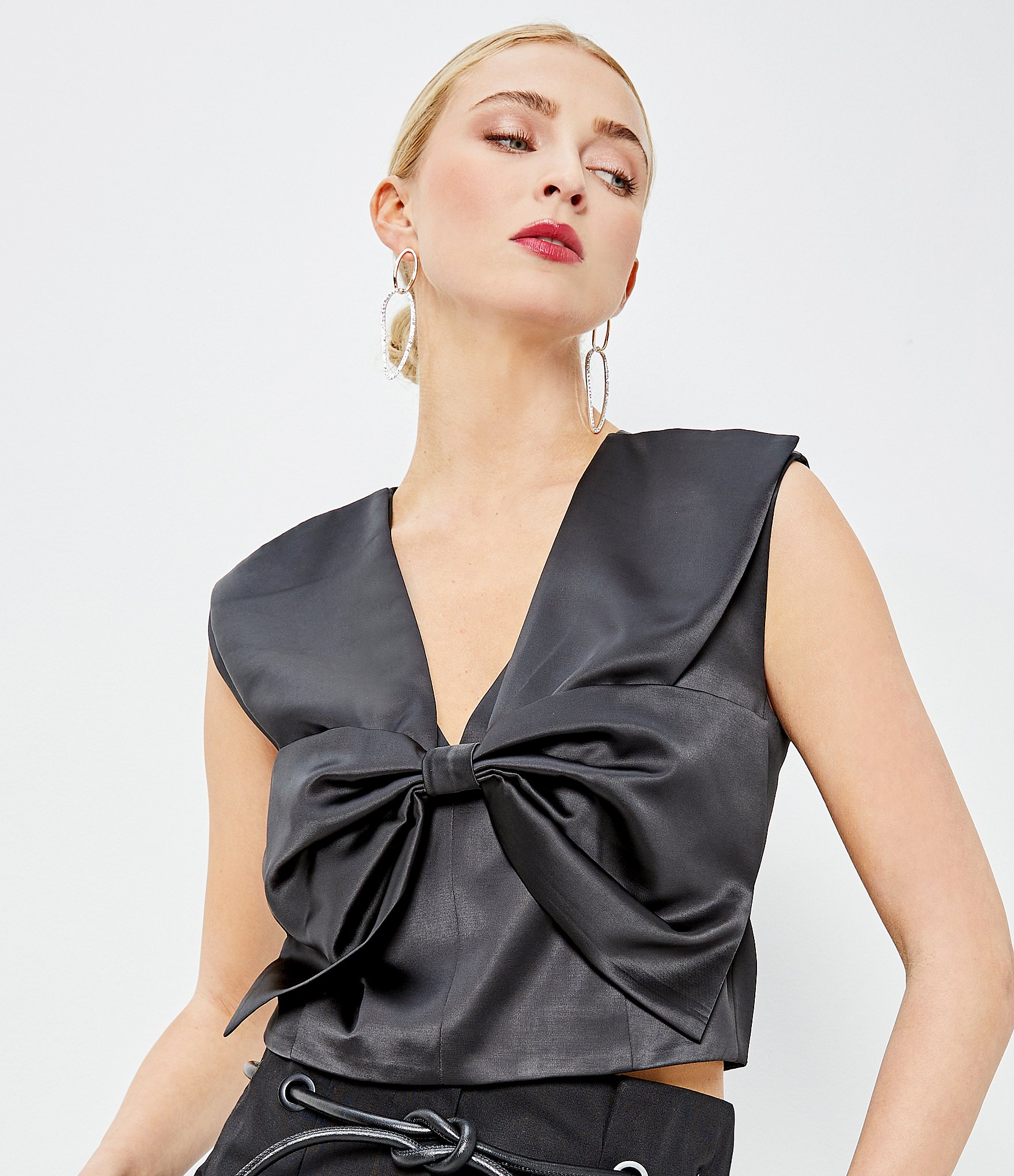 Gemma Layne Organic Double Oval Drop Earrings