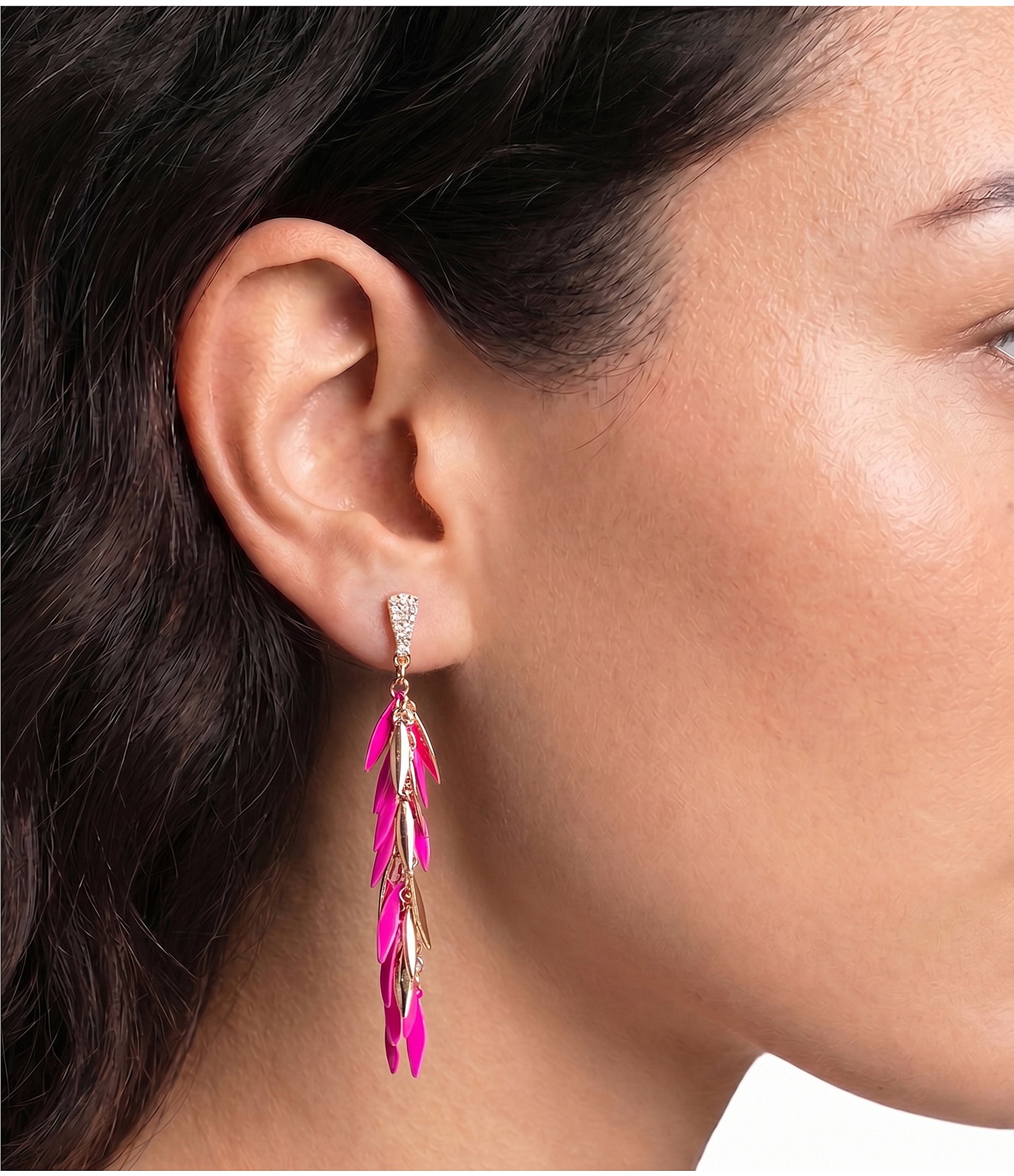 Gemma Layne Statement Stick Tassel Earrings