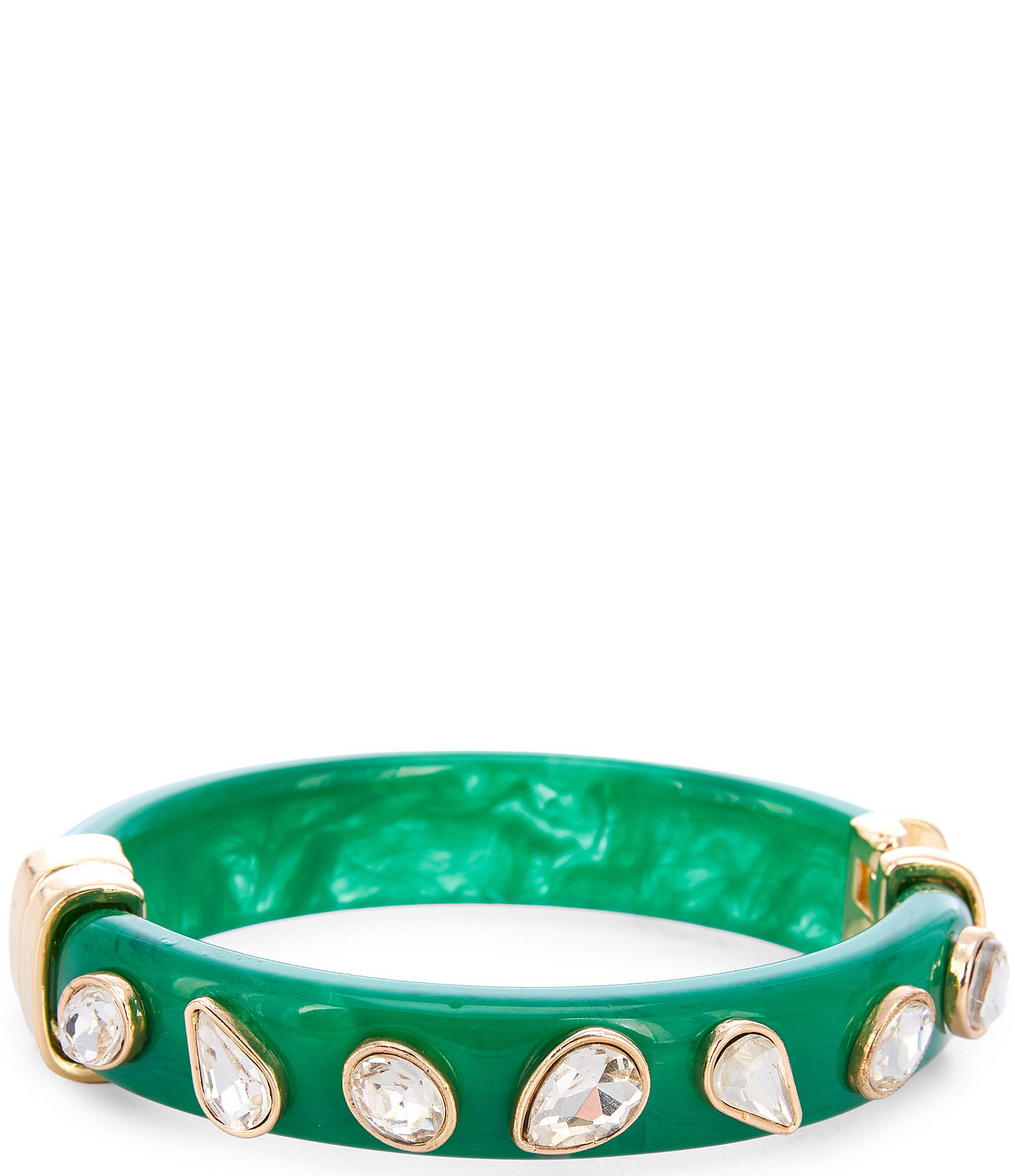 Gemma Layne Stone Accented Resin Cuff Bracelet