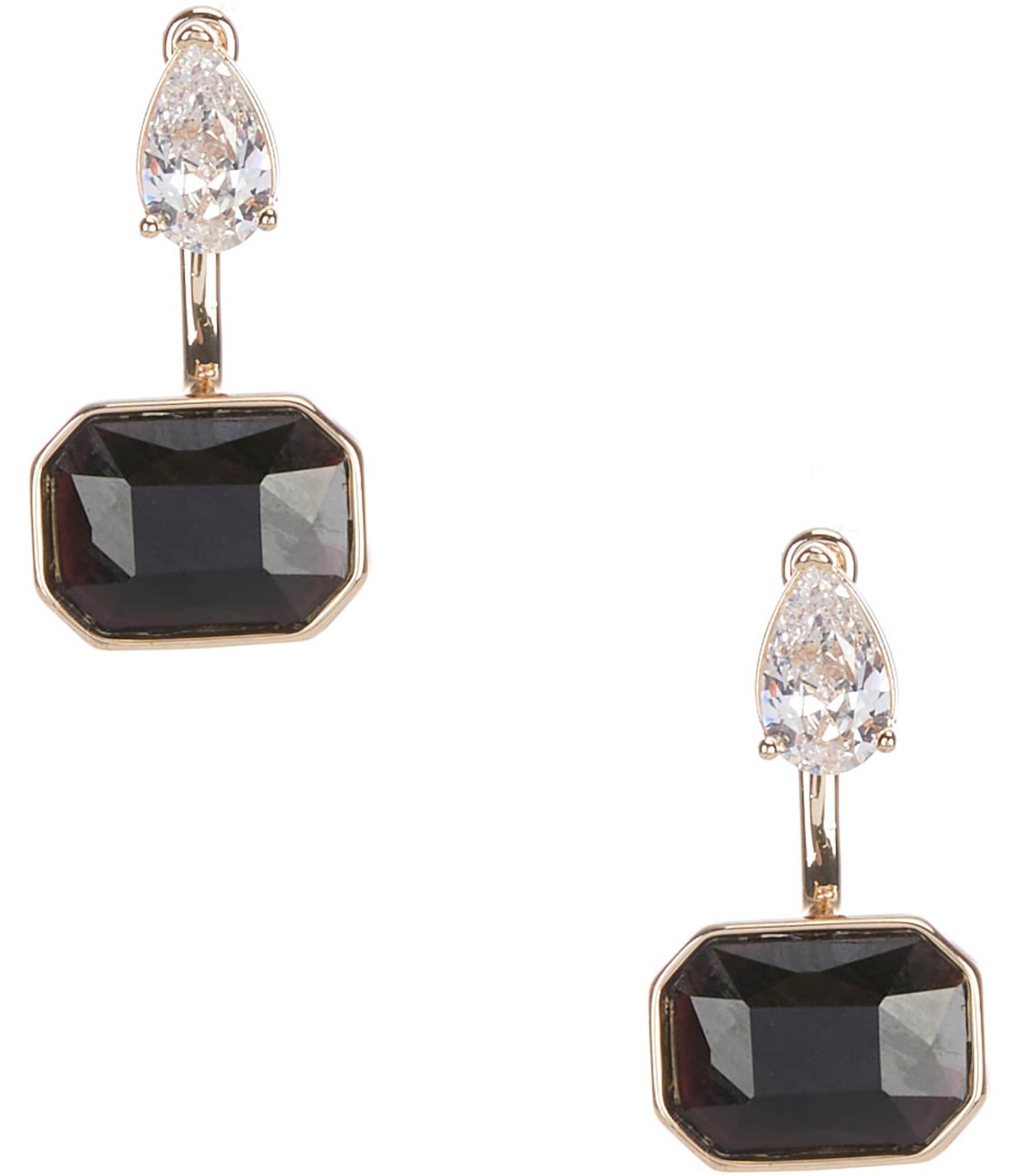 Gemma Layne Stone Front Back Earrings