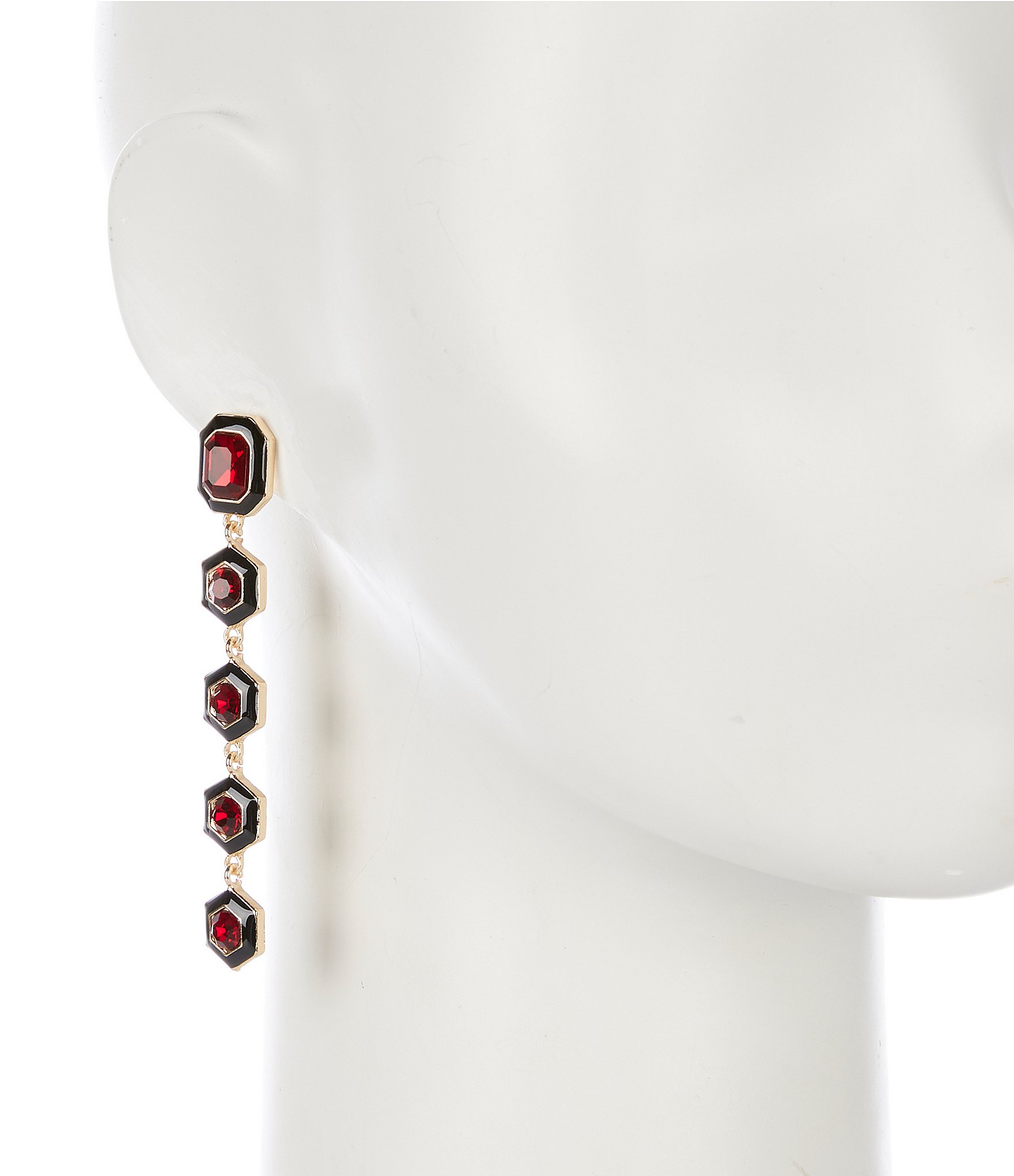 Gemma Layne Stone Inset Drop Earrings