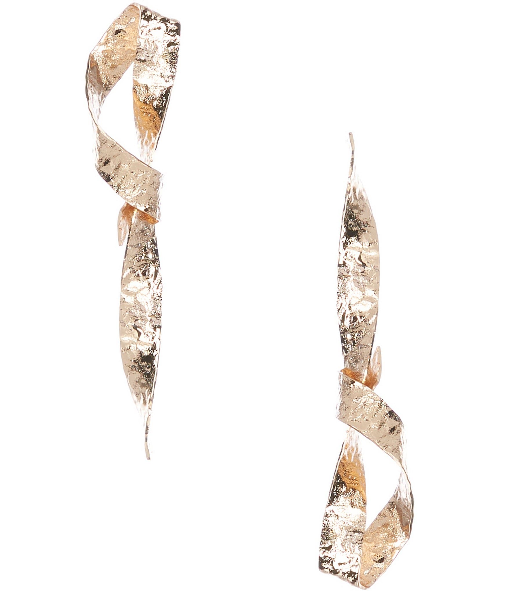 Gemma Layne Textured Twist Drop Earrings