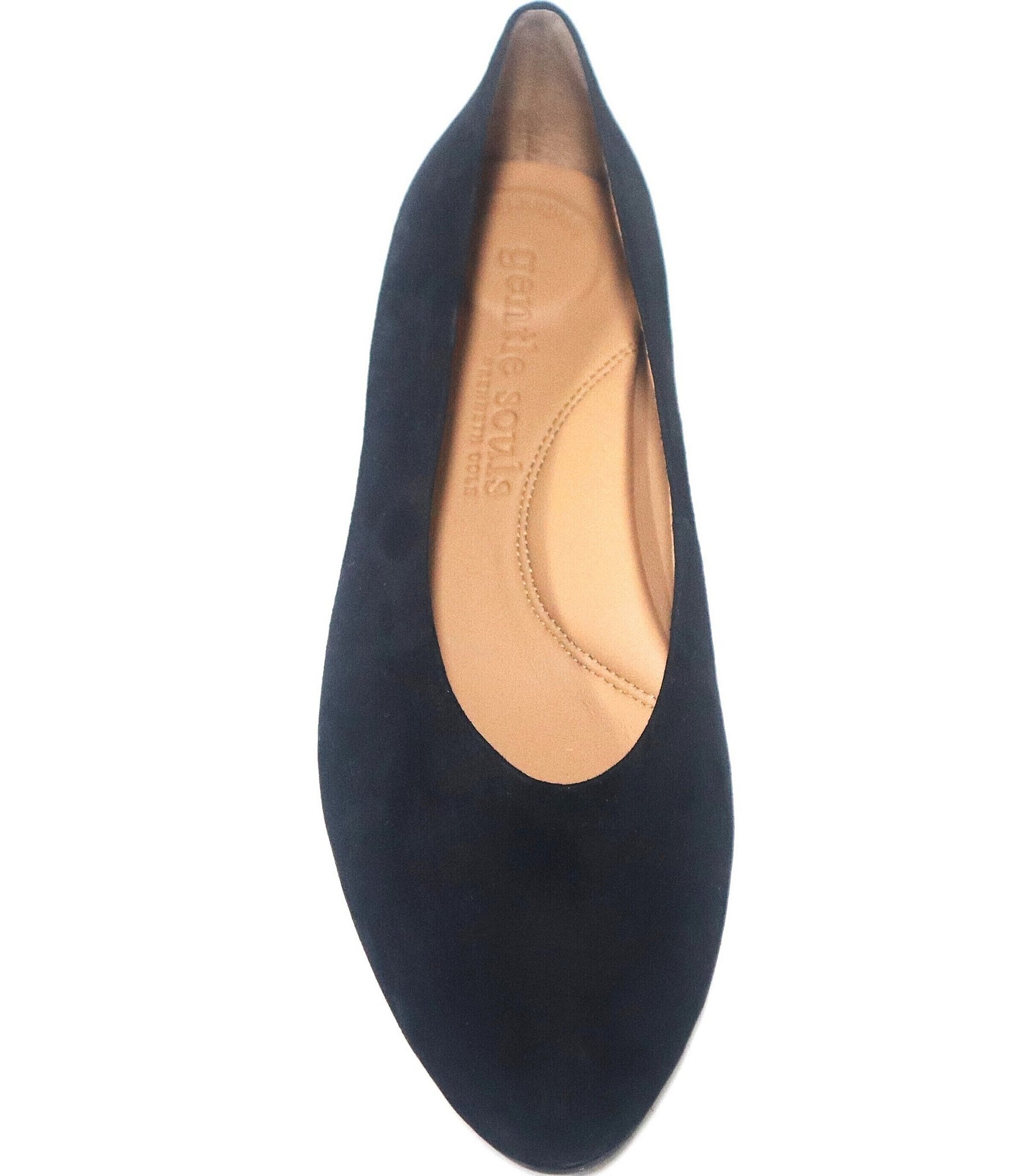 Gentle Souls Atlas V Suede Ballet Pumps