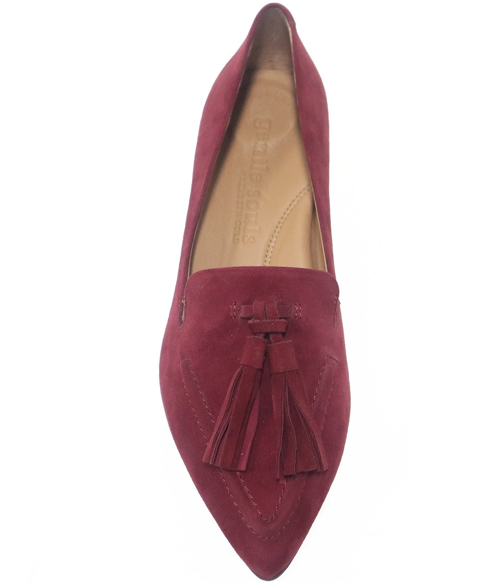 Gentle Souls Glova Suede Tassel Loafer Pumps