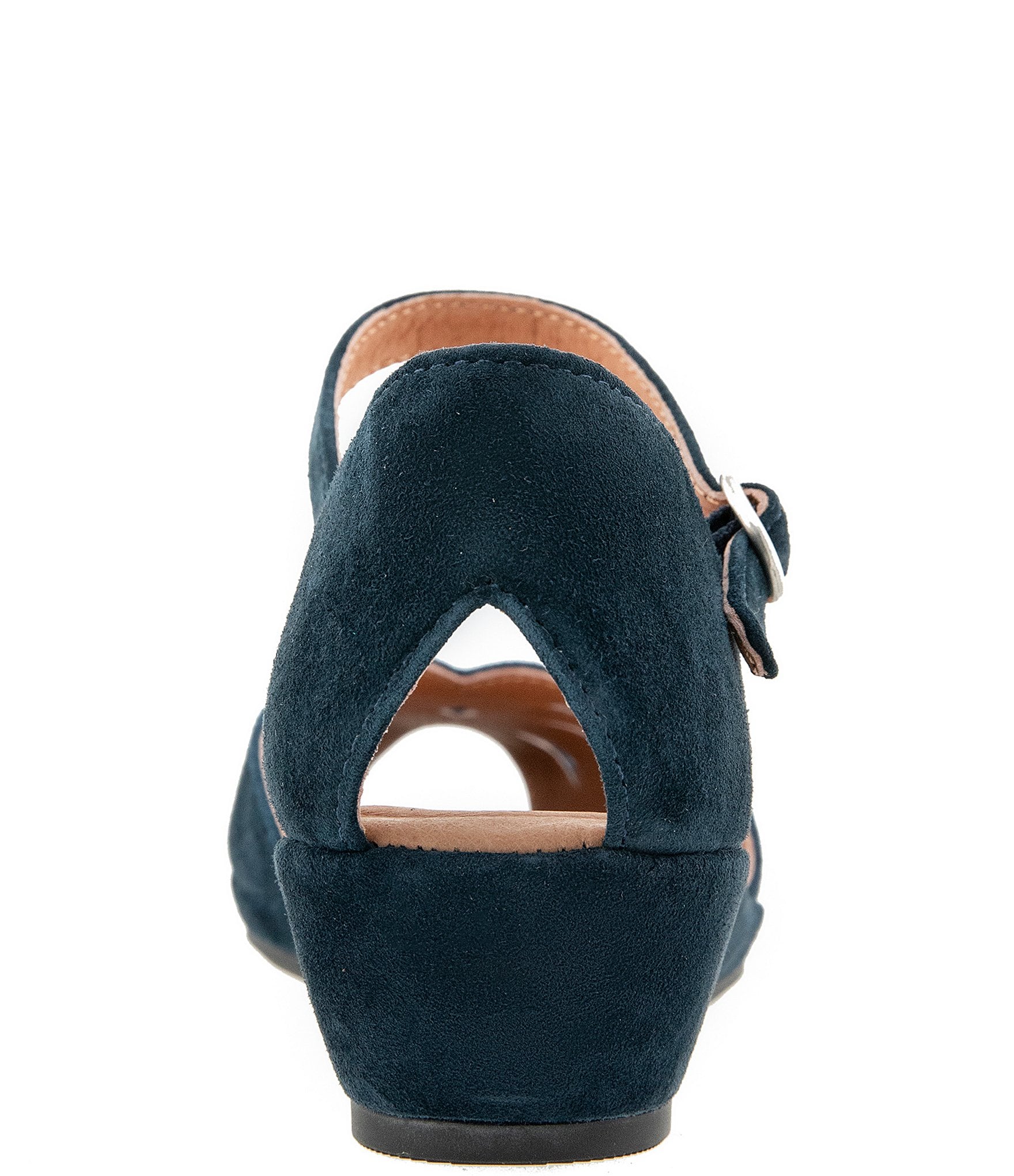 Gentle Souls Lilymoon Suede Ankle Strap Wedge Sandals