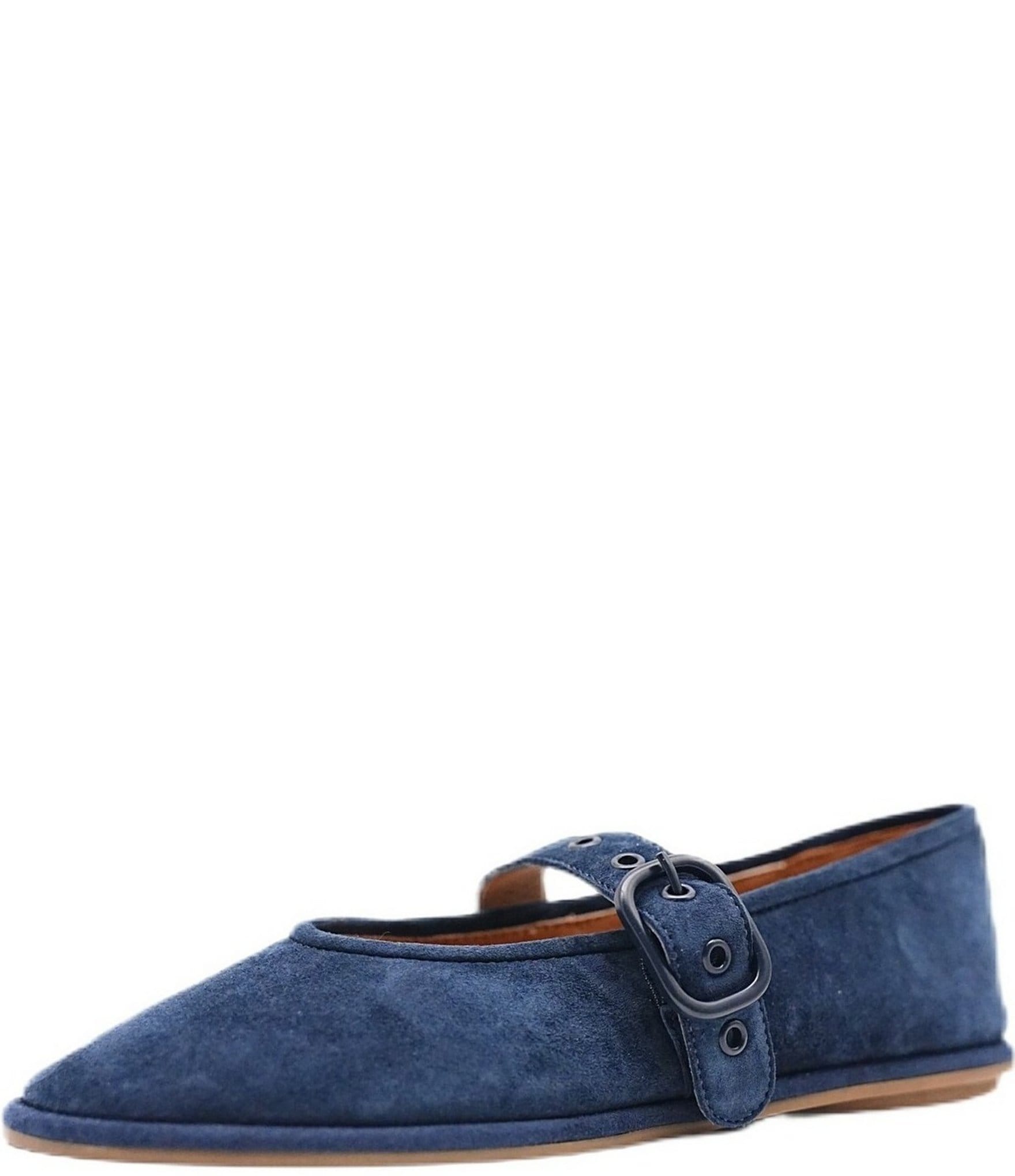 Gentle Souls Lunar Suede Mary Jane Ballet Flats