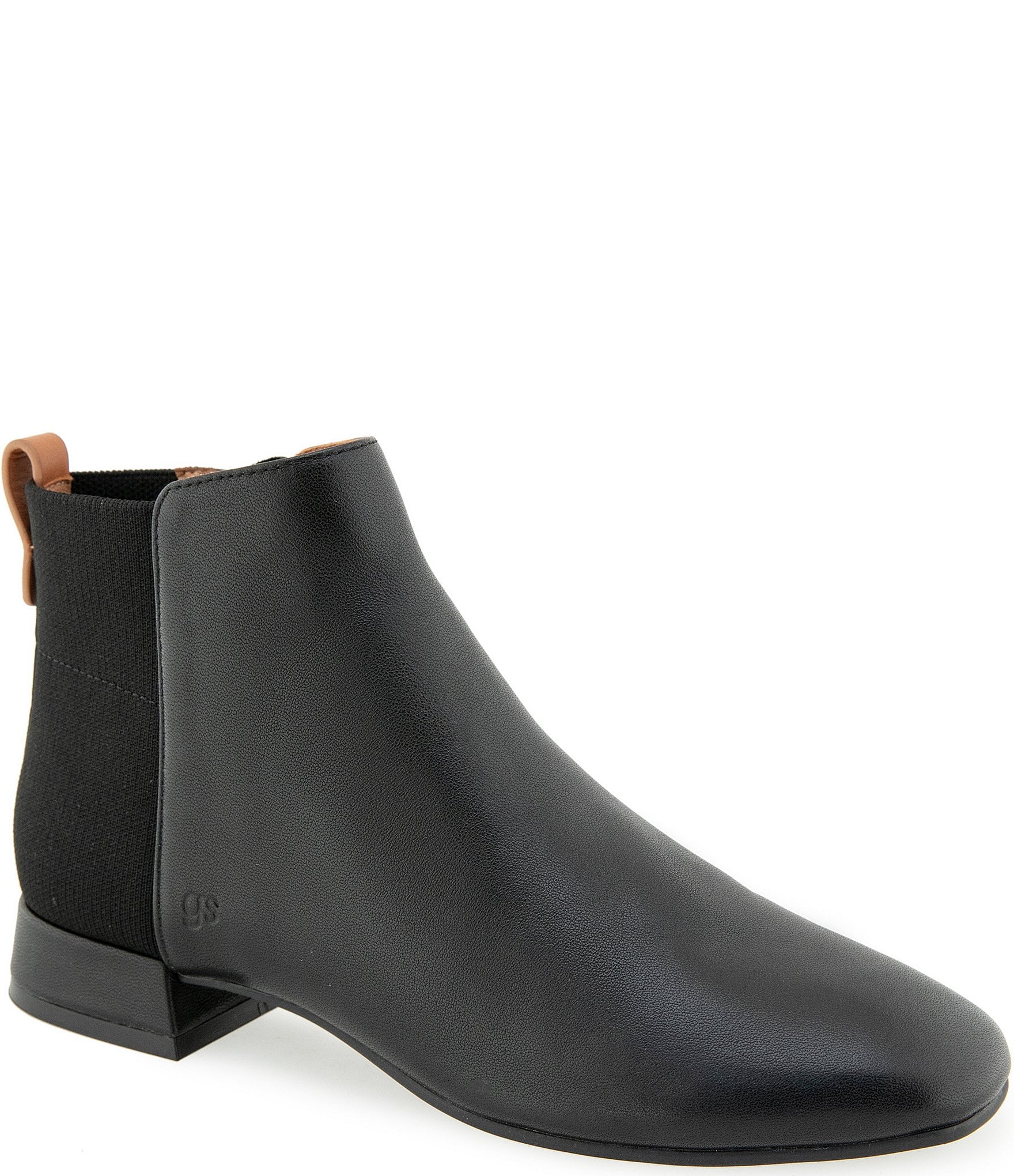Gentle Souls Port Leather Gored Ankle Booties