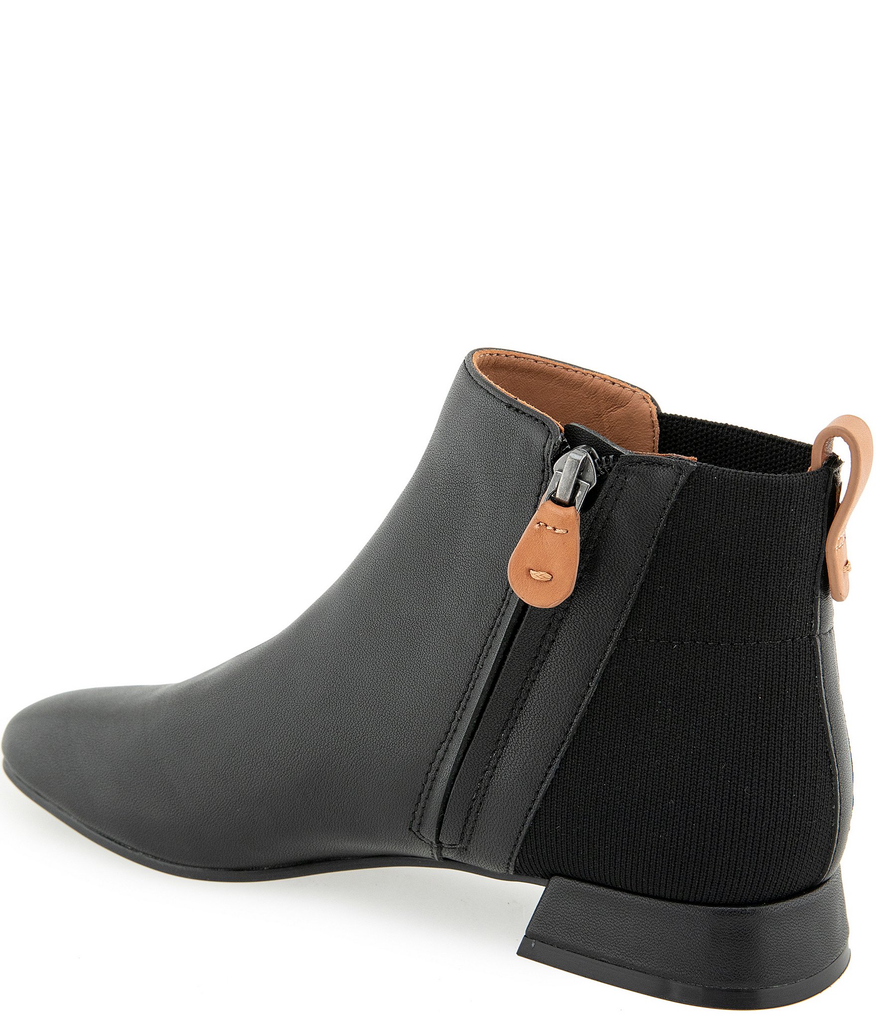 Gentle Souls Port Leather Gored Ankle Booties