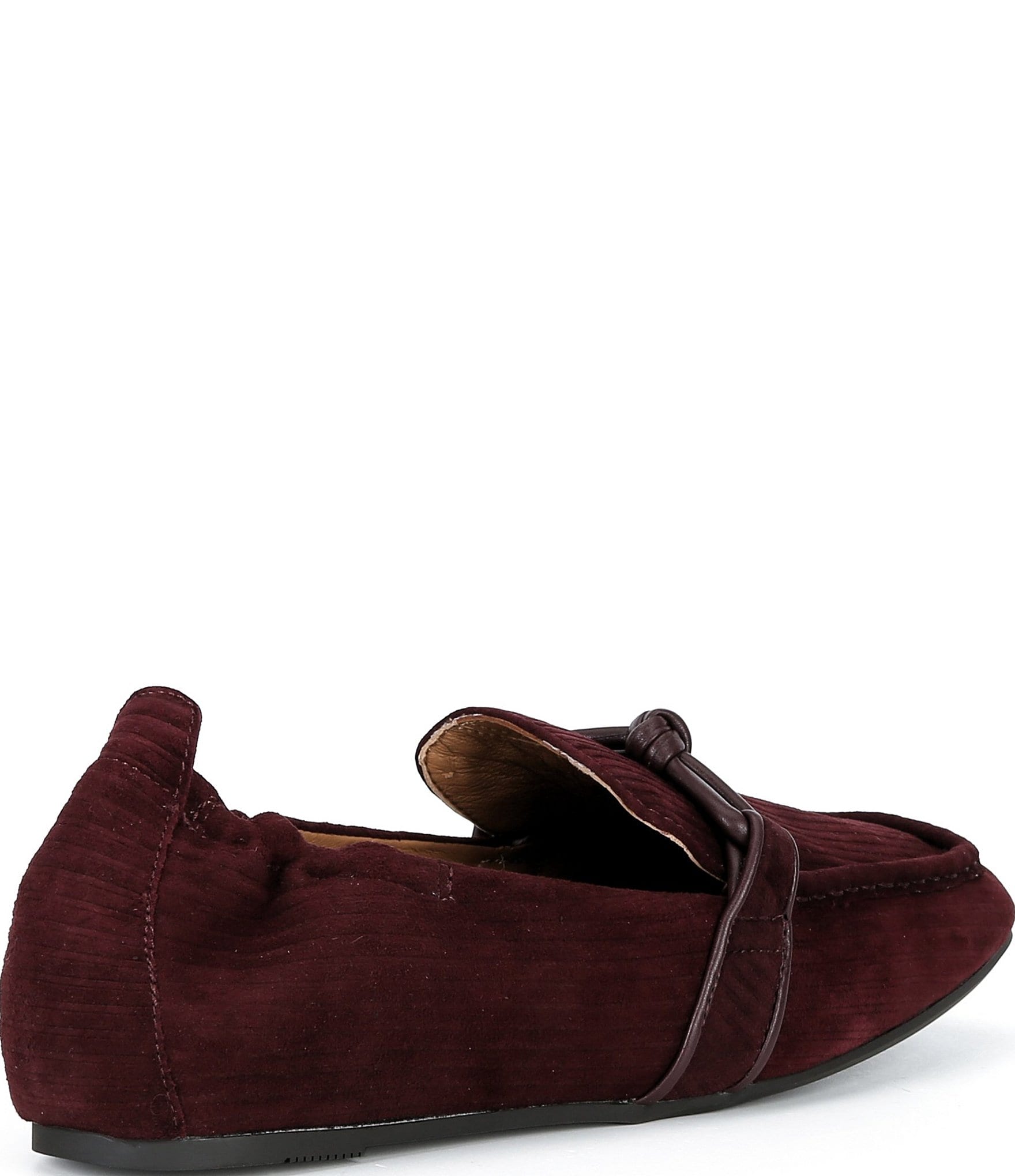 Gentle Souls Sophie Embossed Suede Knot Loafers