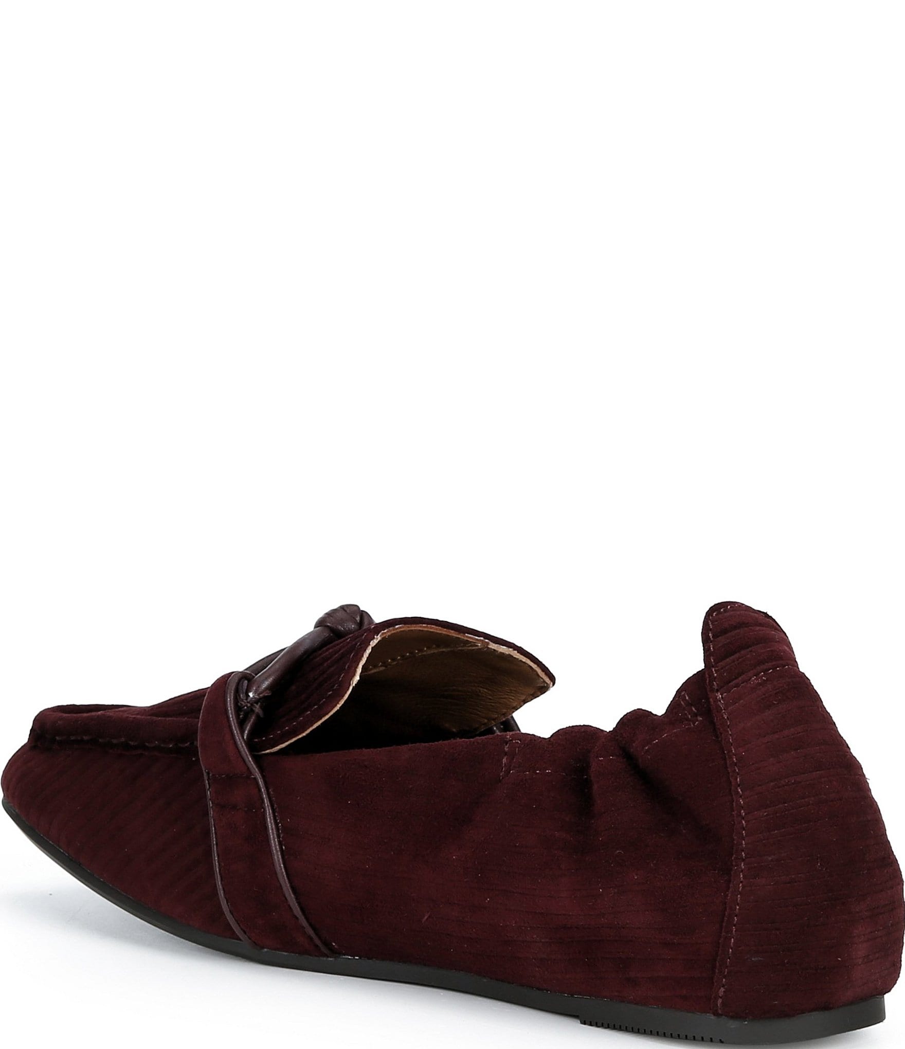Gentle Souls Sophie Embossed Suede Knot Loafers