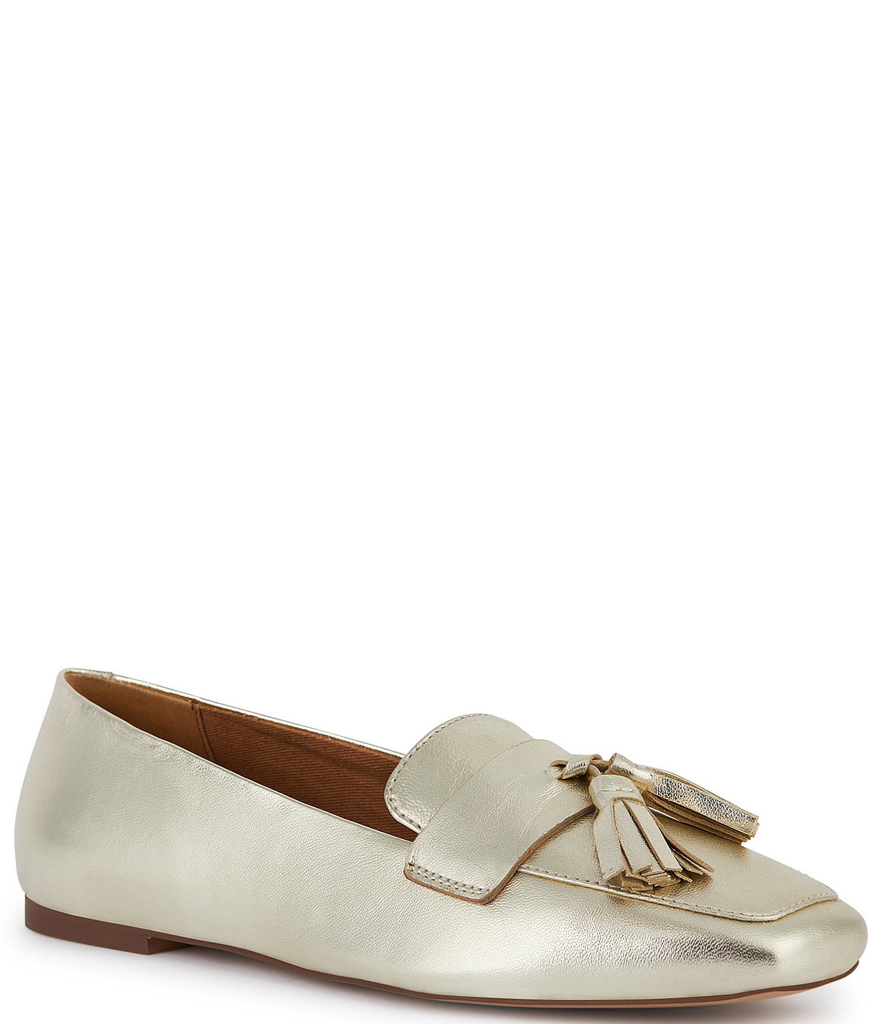 Geox Marsilea Leather Tassel Flats | Dillard's