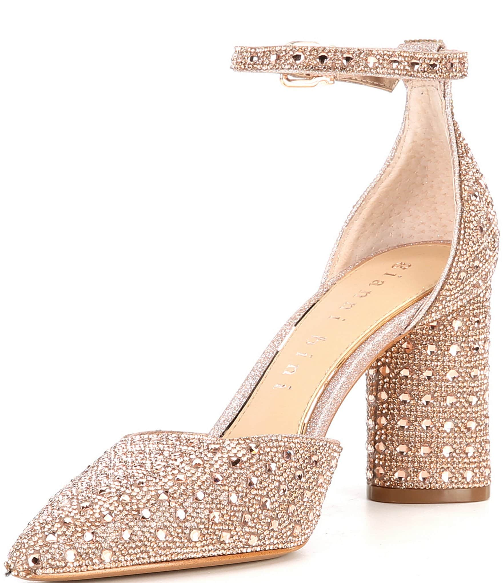 Gianni Bini Alisa Rhinestone Ankle Strap Dress Pumps