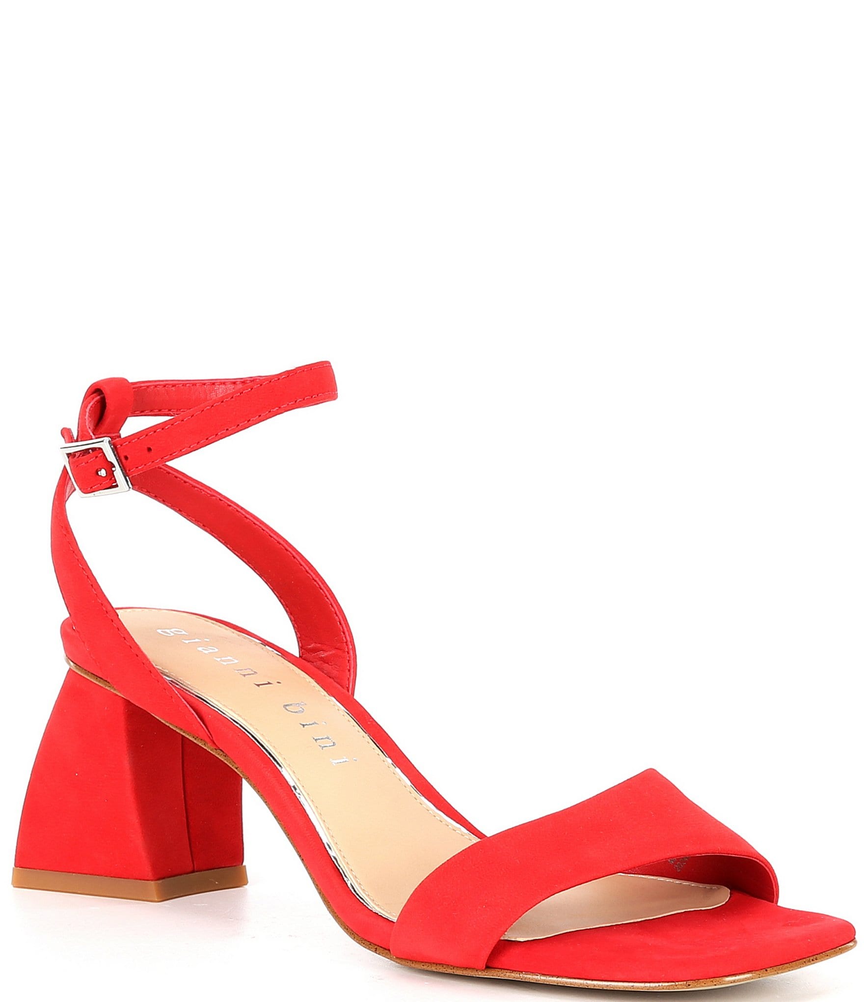 Gianni Bini Alivia Nubuck Block Heel Sandals | Dillard's