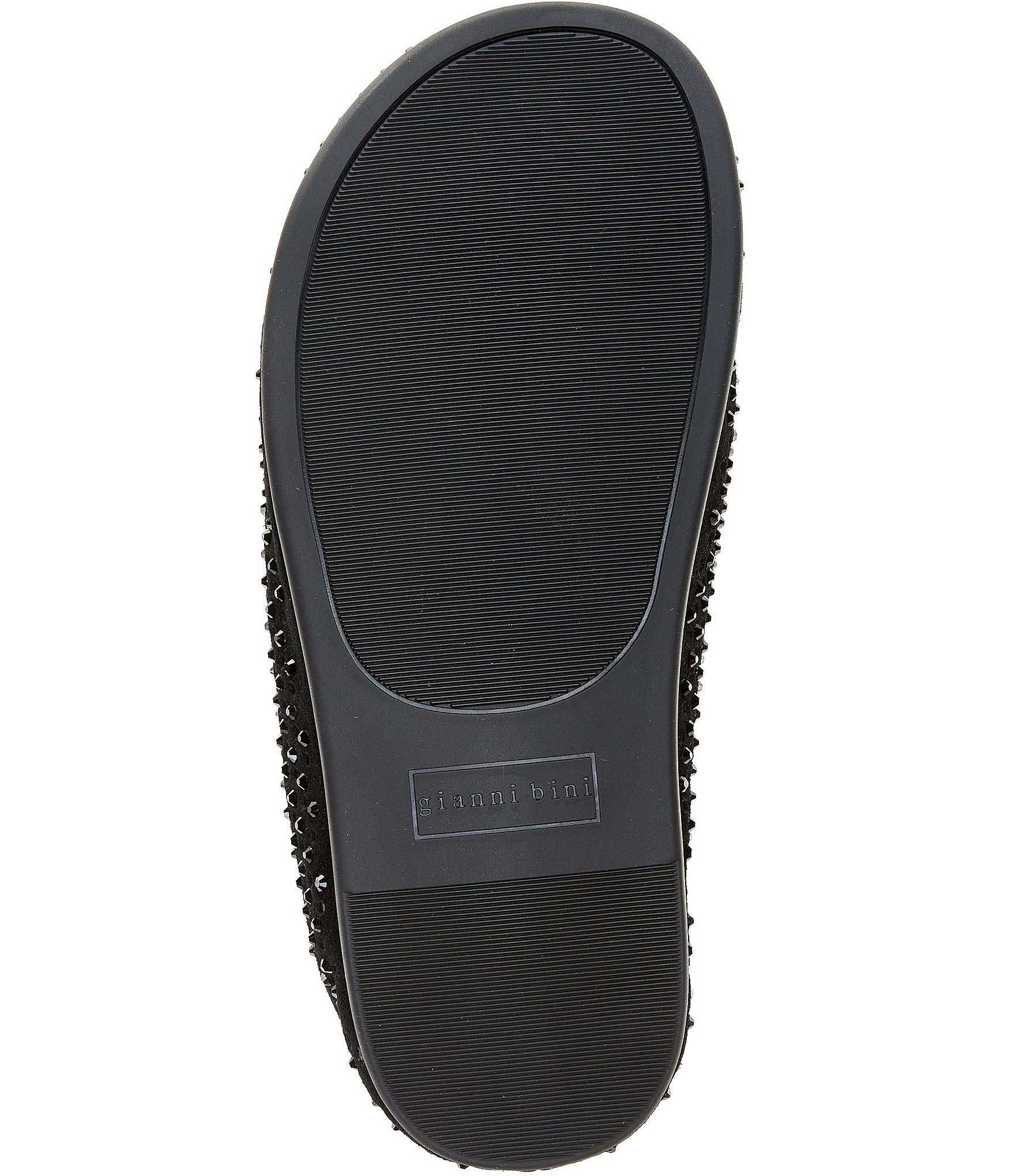Gianni Bini Beal Suede Perforated Rhinestone Embellished Clogs