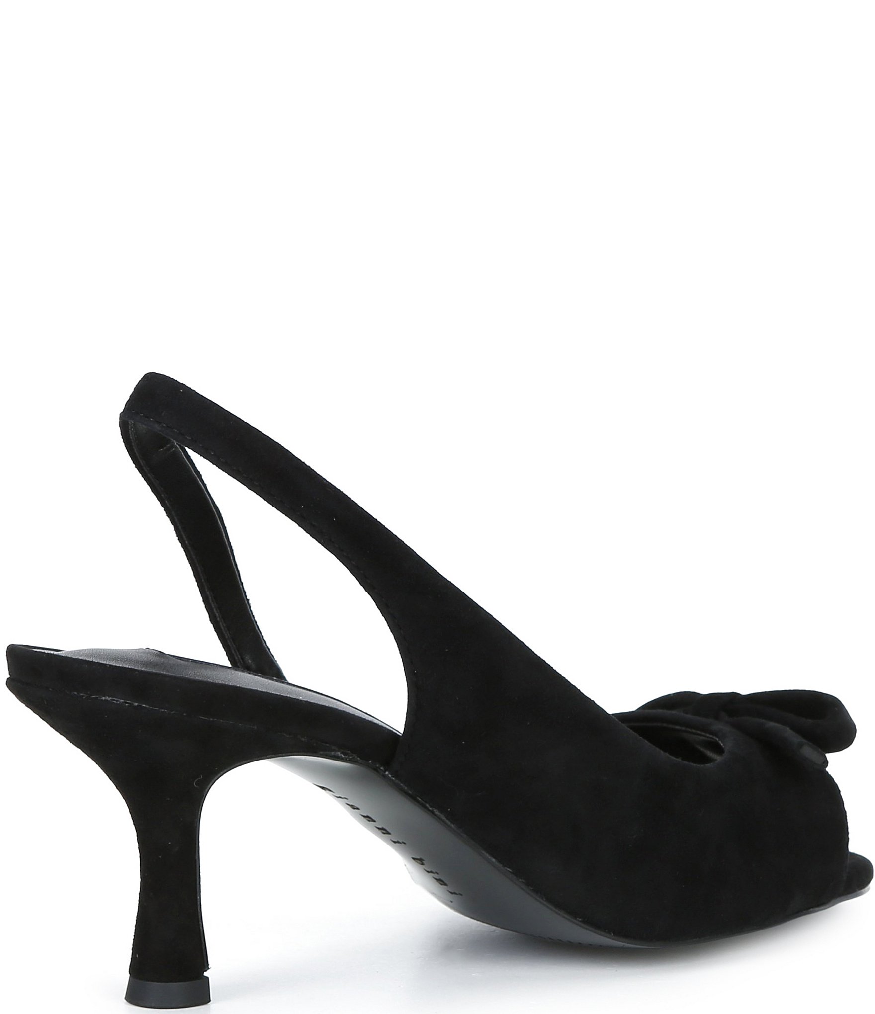 Gianni Bini Clancee Suede Mini Bow Slingback Dress Sandals