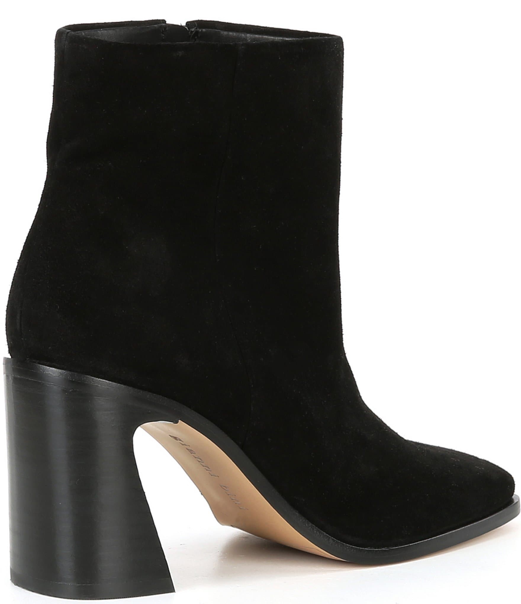 Gianni Bini Clayton Suede Square Toe Block Heel Booties