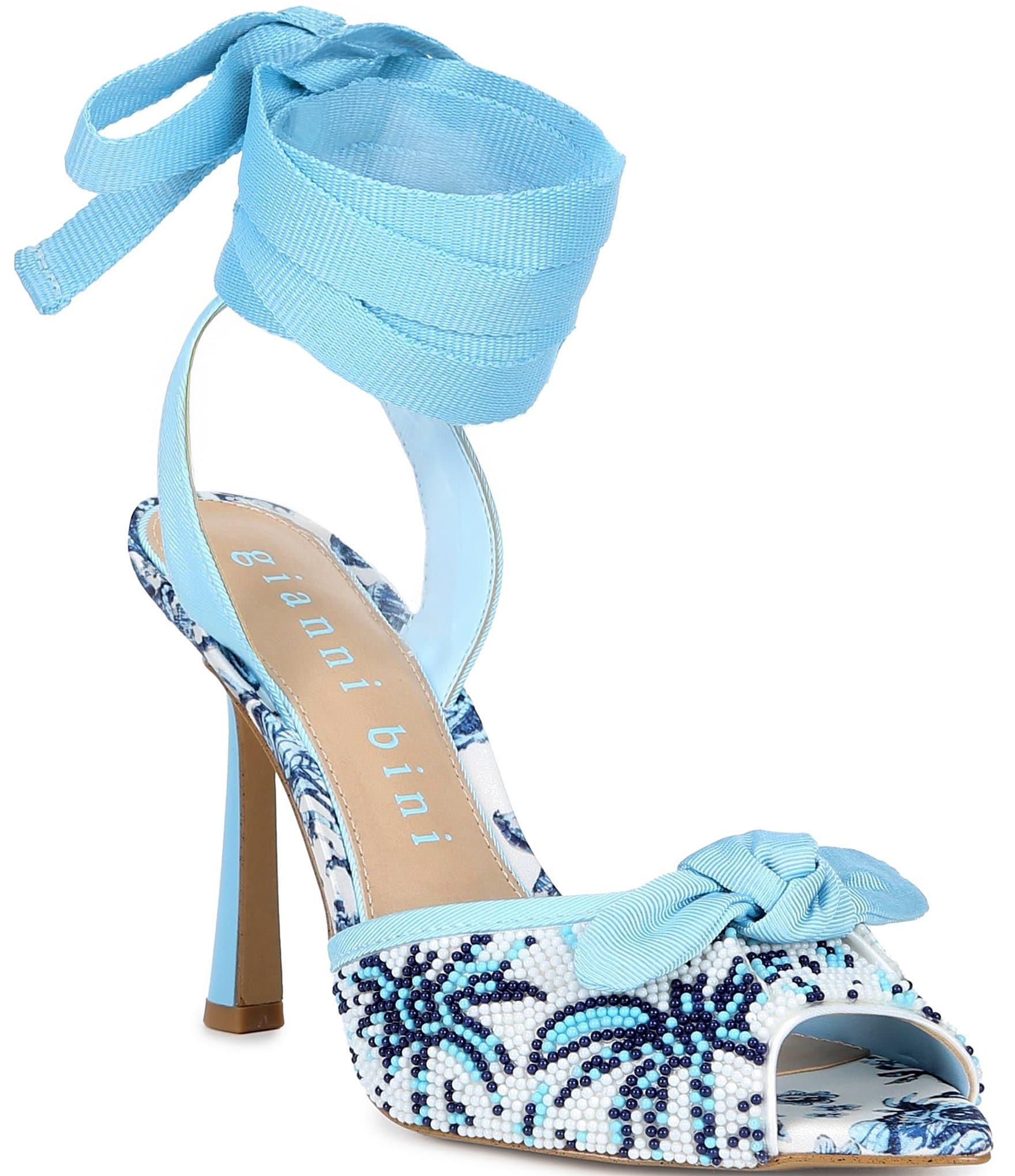 gianni bini astraahh denim ankle wrap dress sandals Gianni Bini Astraahh Denim Ankle Wrap Dress Sandals