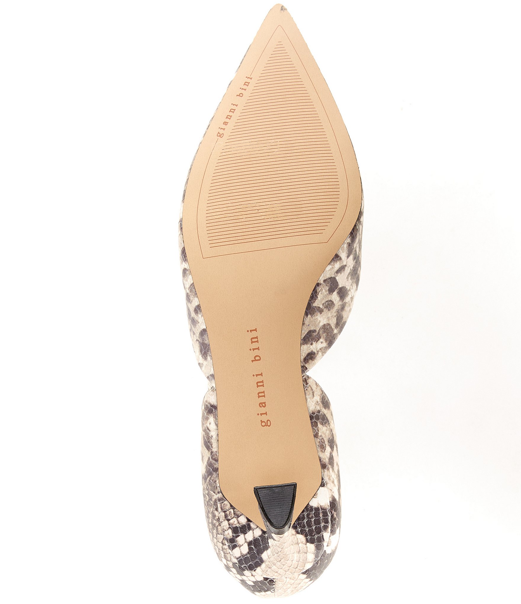 Gianni Bini Gwen Snake Print Kitten Heel D'Orsay Pumps