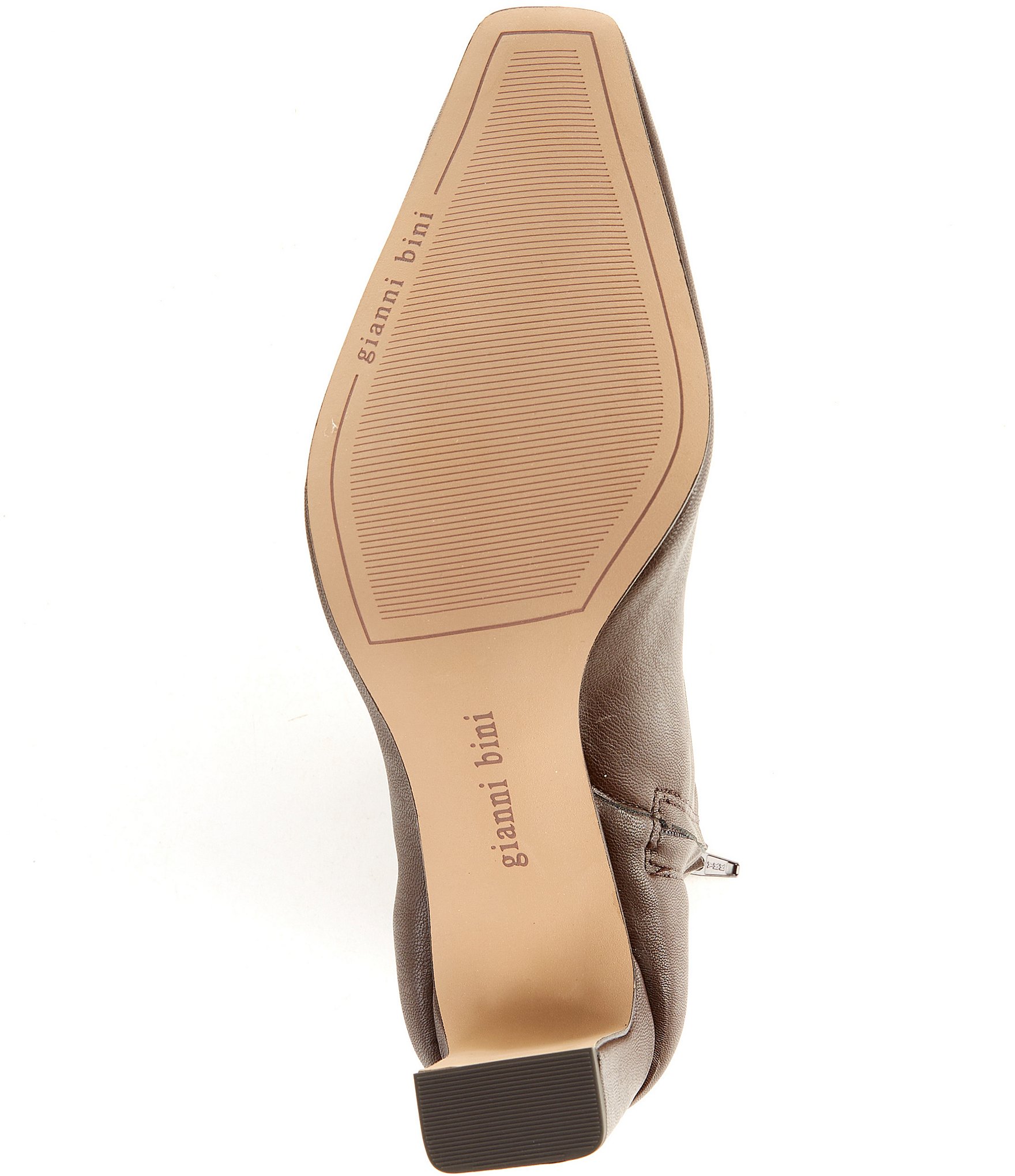 Gianni Bini Irvin Stretch Faux Leather Block Heel Booties