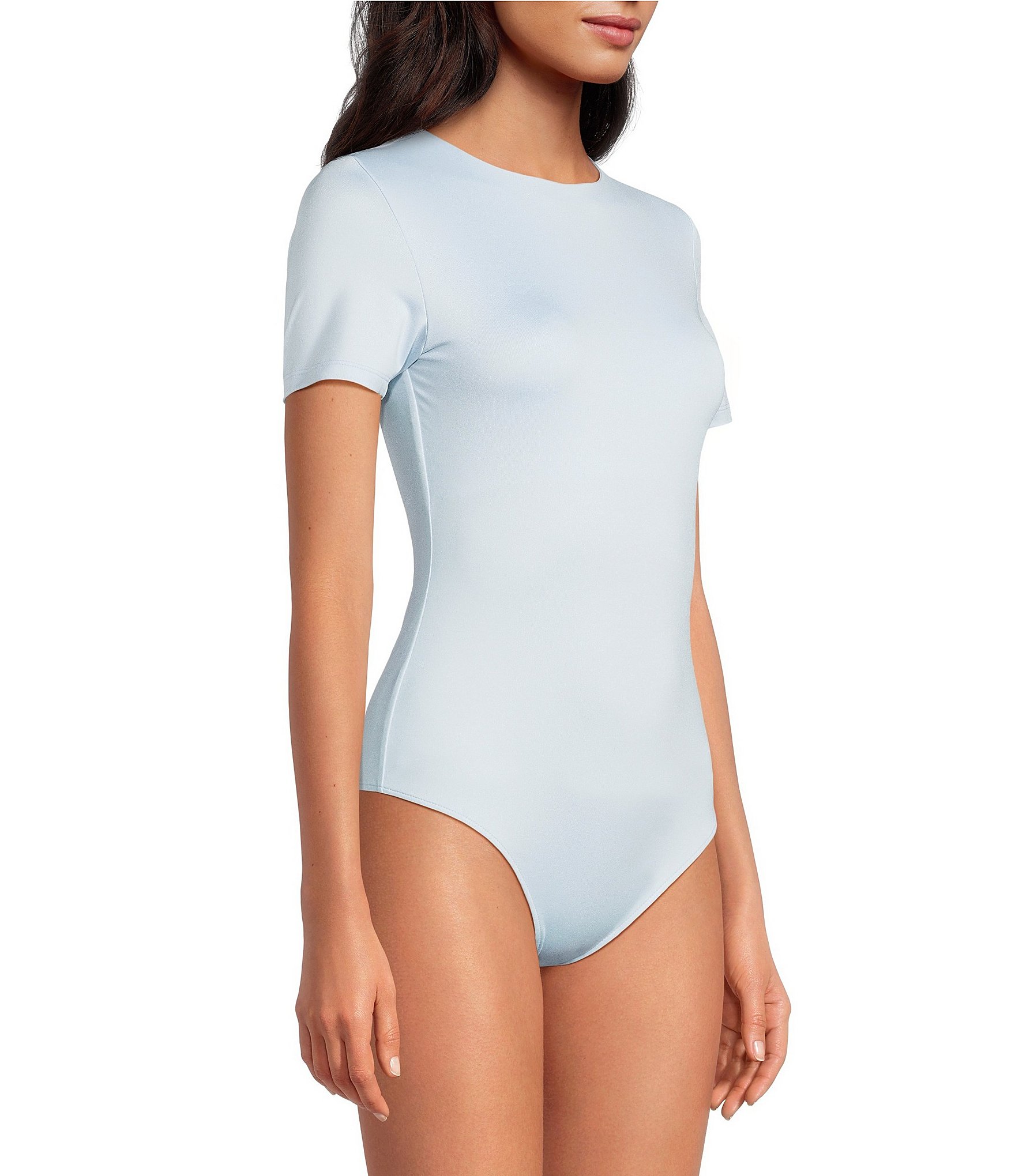 Gianni Bini Layla Short Sleeve Crew Neck Coordinating Bodysuit