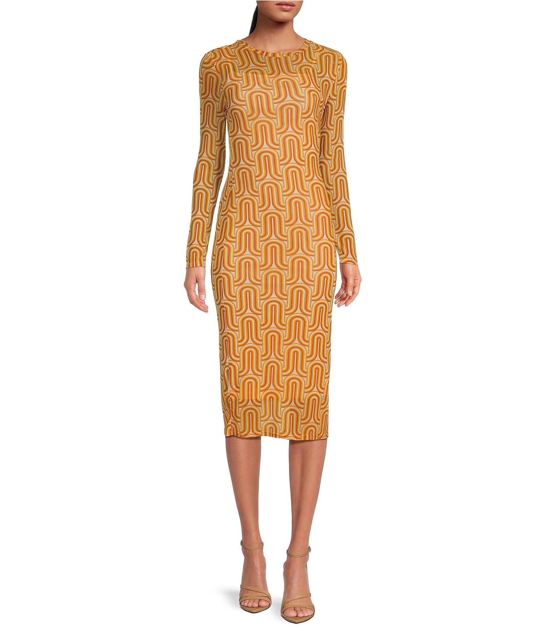 Dillards orange dress hotsell