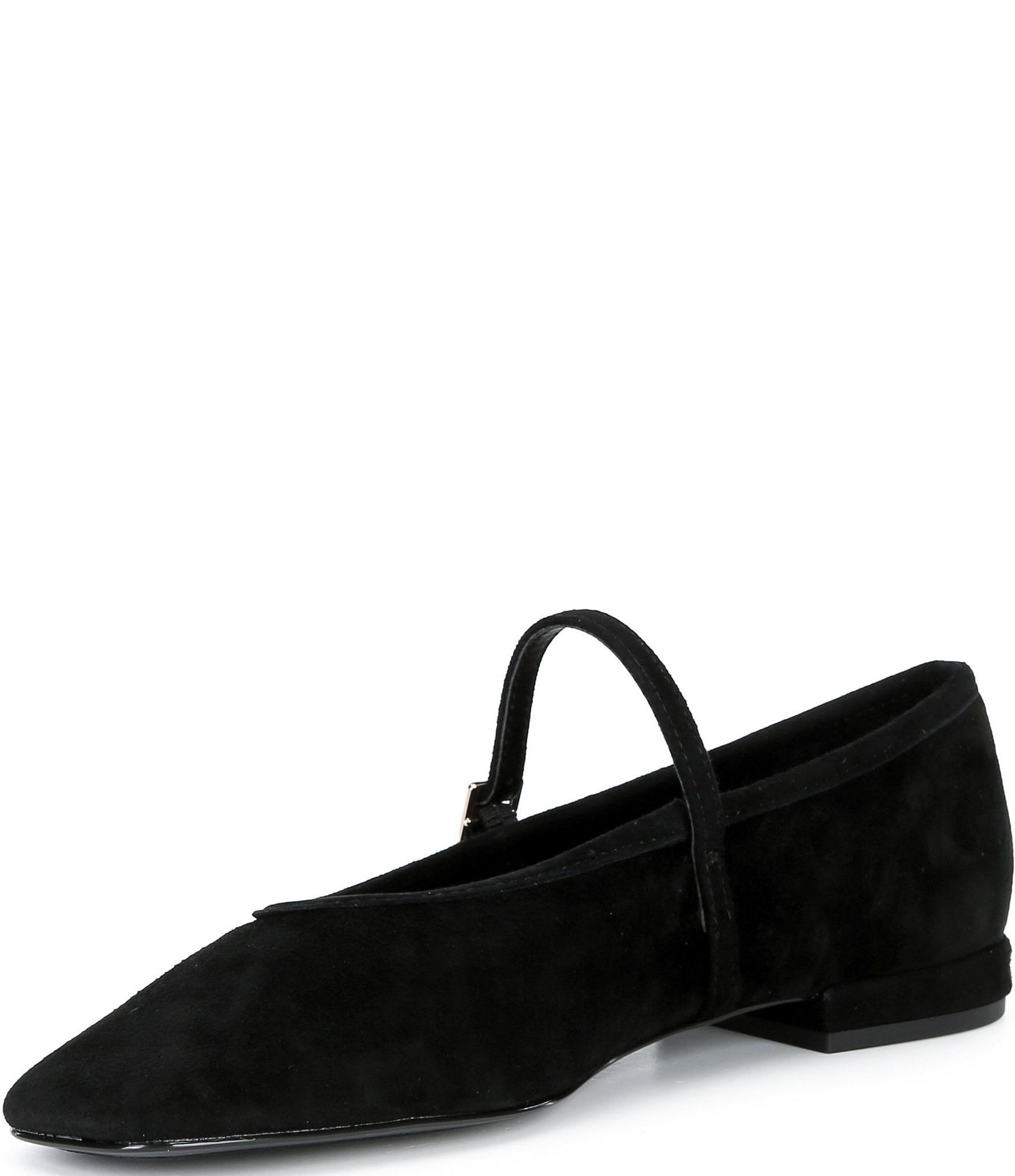 Gianni Bini Maxey Suede Square Toe Mary Jane Ballet Flats