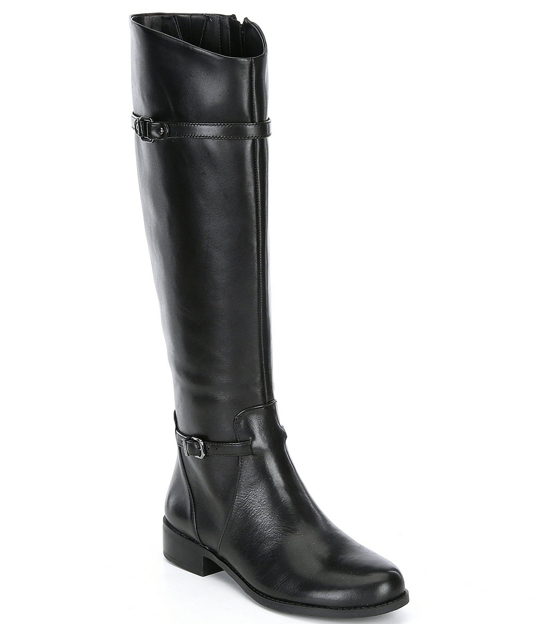 Gianni Bini Mirrie Slim Calf Tall Block Heel Riding Boots | Dillard's