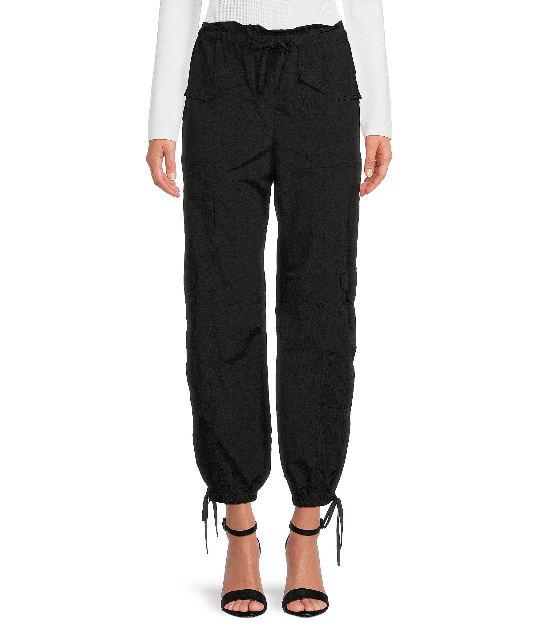 Gianni Bini Natasha Nylon Parachute Pull-On Pants | Dillard's