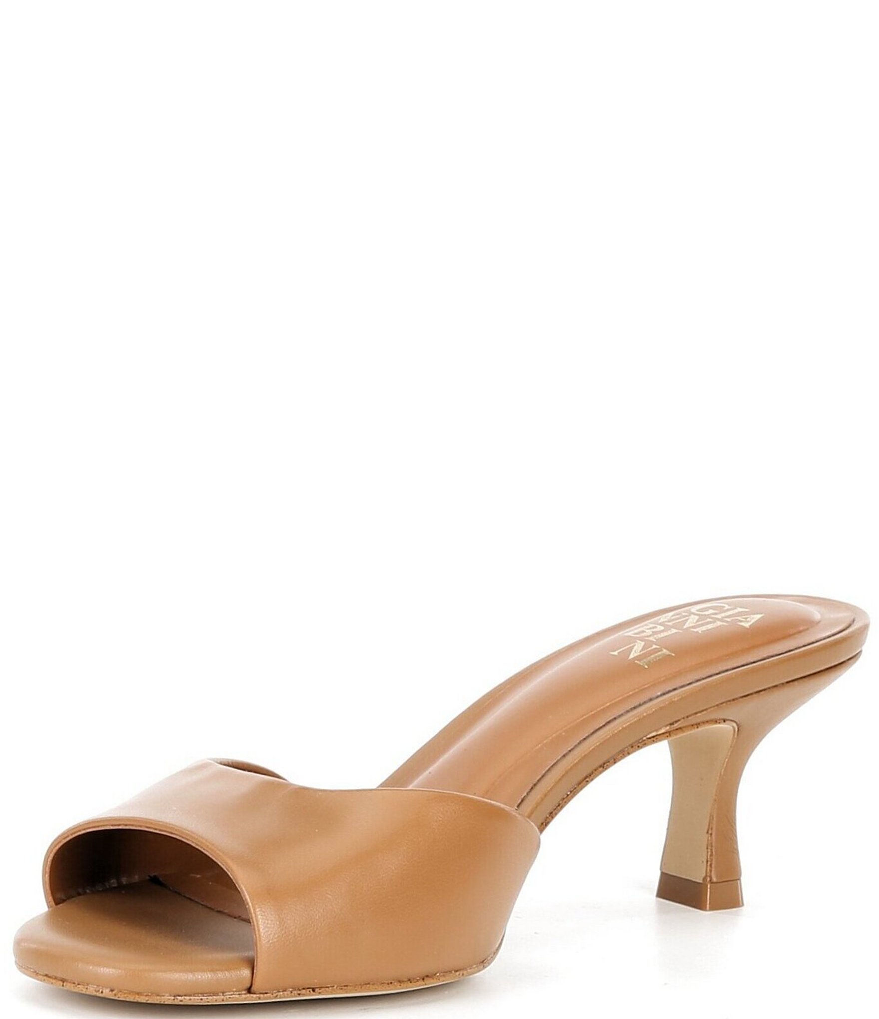 Gianni Bini Reaves Leather Slide Sandals