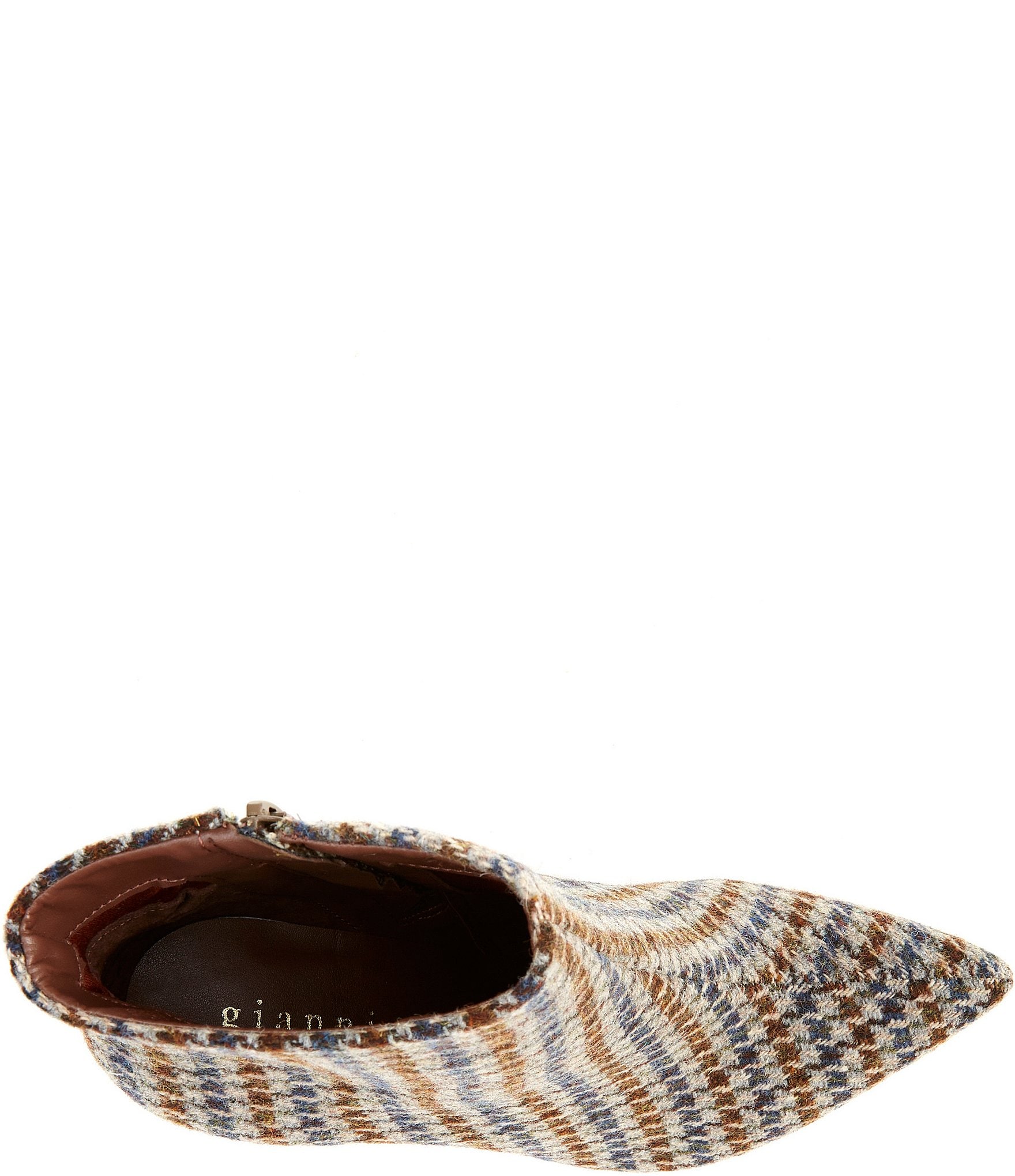 Gianni Bini Sergey Menswear Tweed Houndstooth Stiletto Booties