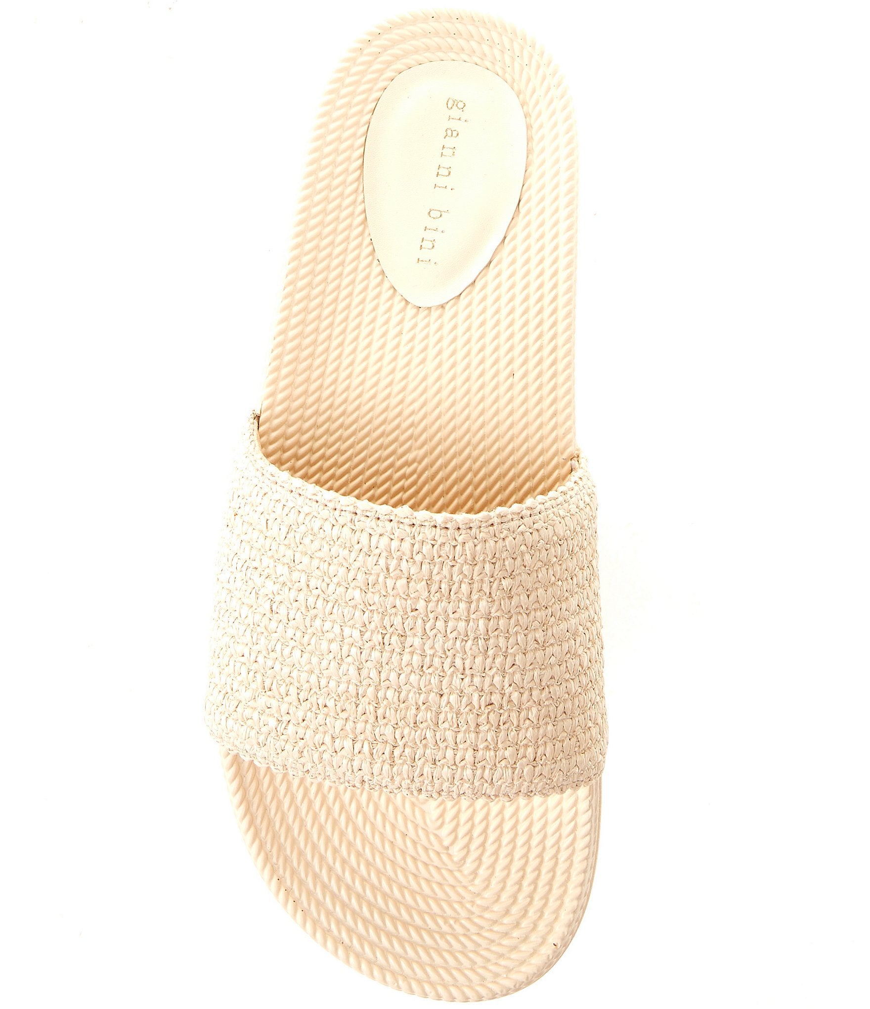 Gianni Bini Summadaze Raffia Banded Pool Slide Sandals